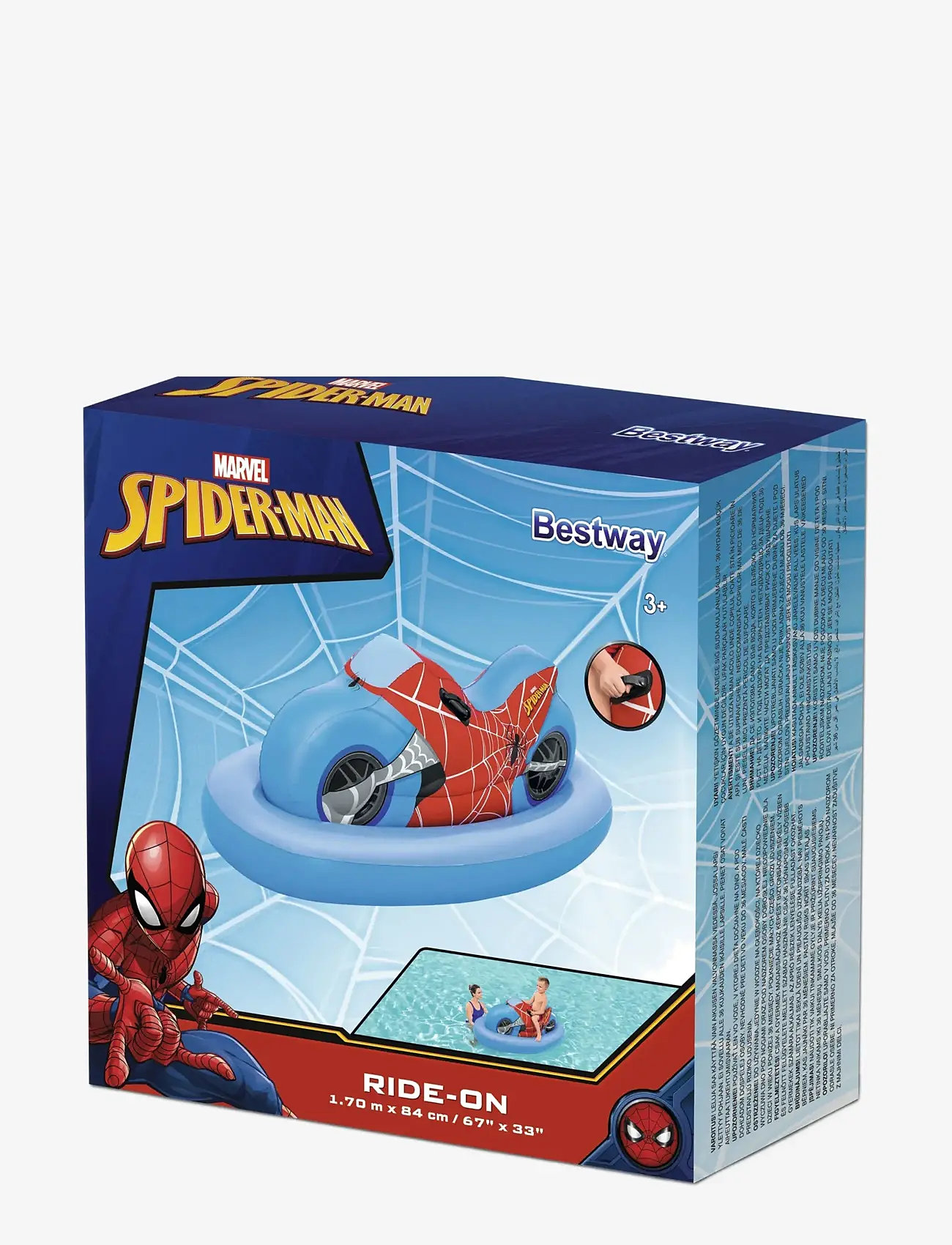 Bestway - SPIDERMAN 1.70M X 84CM RIDE-ON - baderinger og bademadrasser - multi coloured - 2