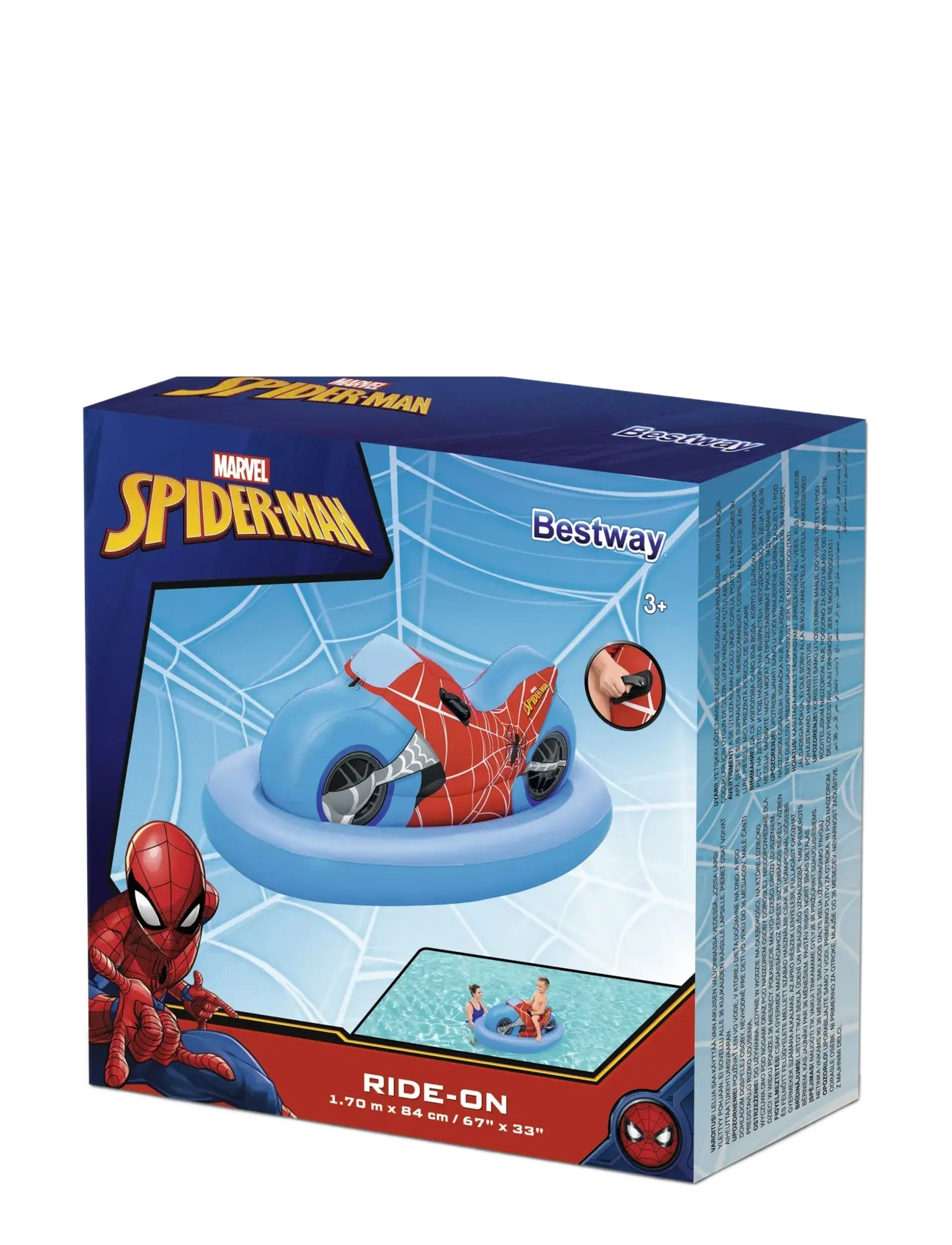 Bestway - SPIDERMAN RIDE ON 170 X 84 CM - badringar & badmadrasser - multi coloured - 2