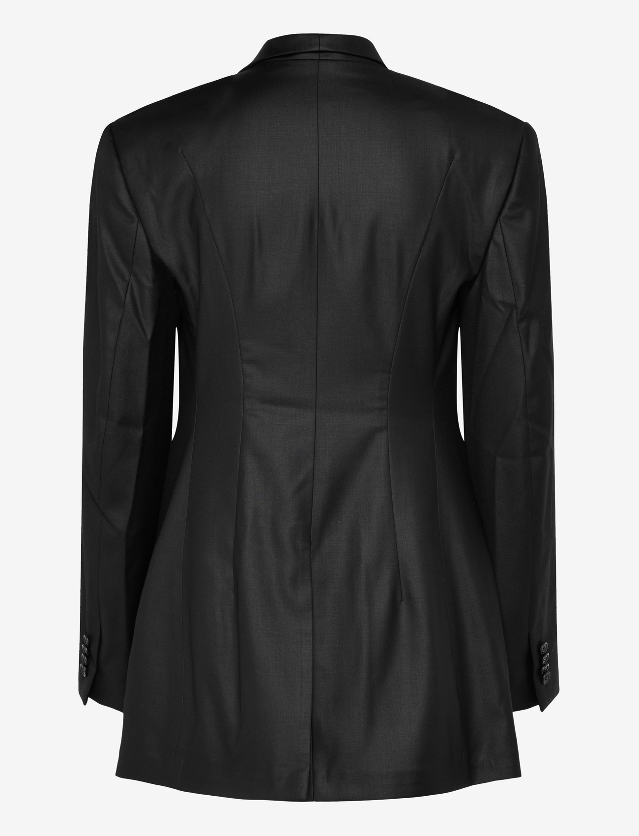 BETTTER - FOLDED BLAZER WITH SLITS - blazers met één knopenrij - black - 2