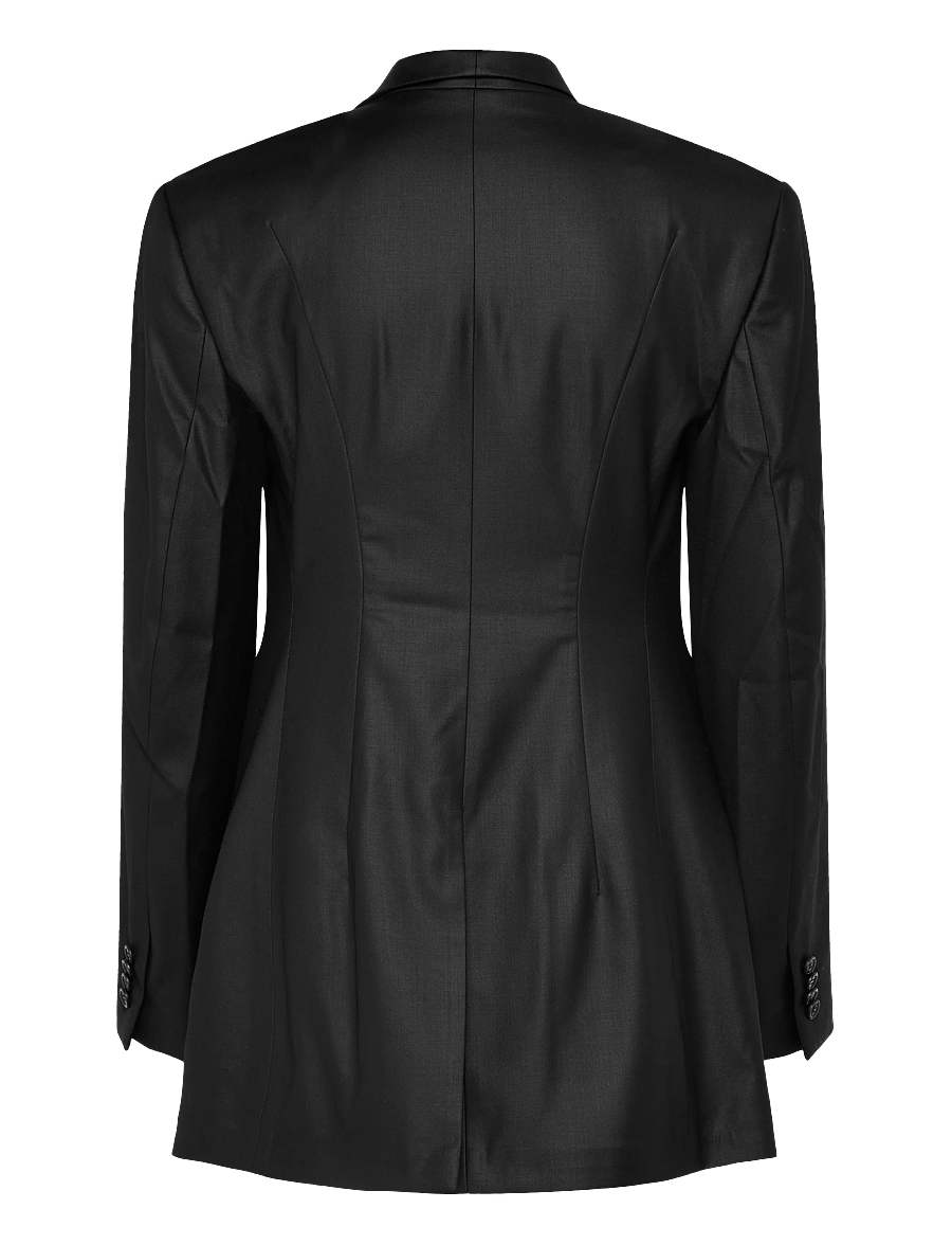 BETTTER - FOLDED BLAZER WITH SLITS - einreihige blazer - black - 2