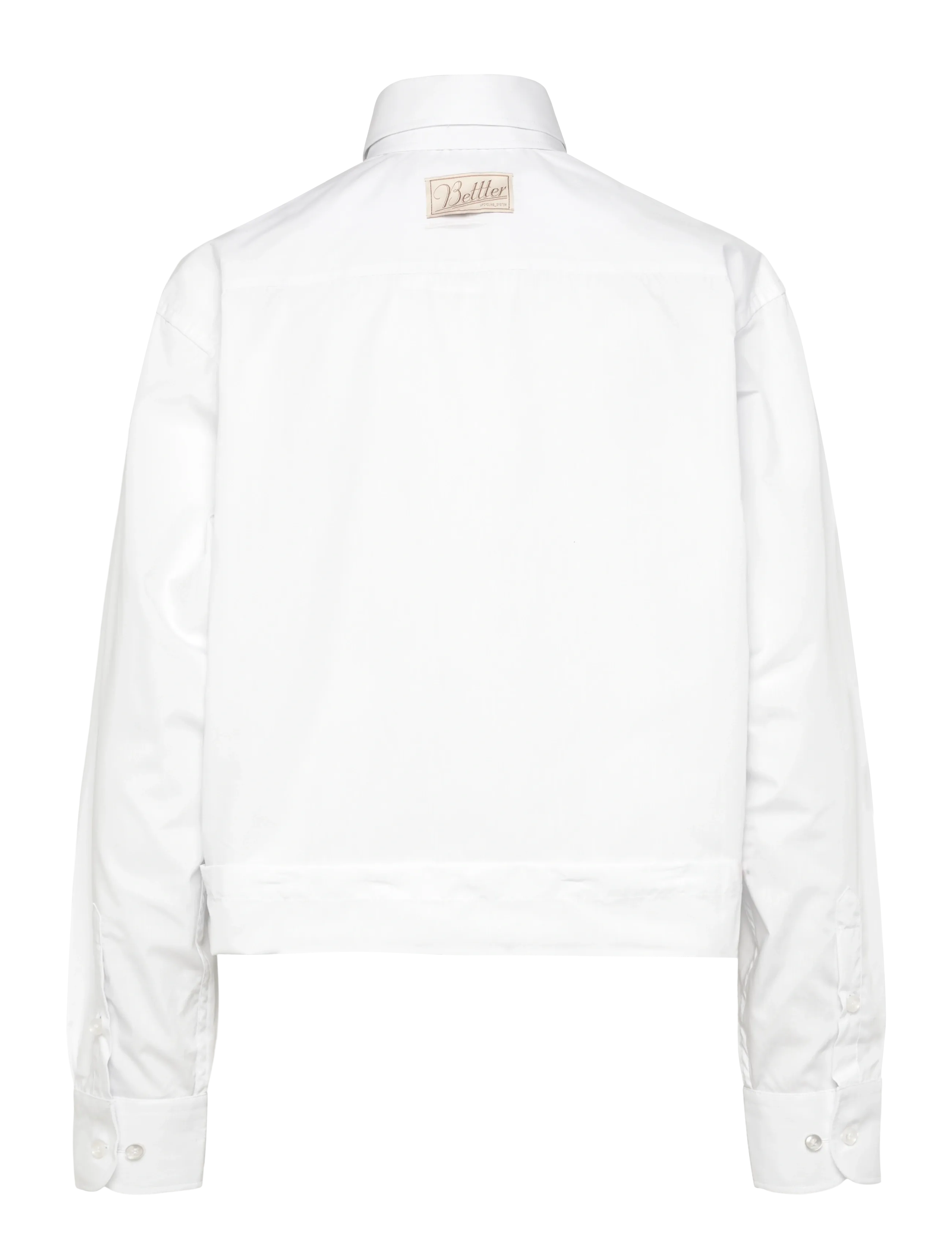BETTTER - UPSIDE DOWN SHIRT - pikkade varrukatega särgid - white - 2