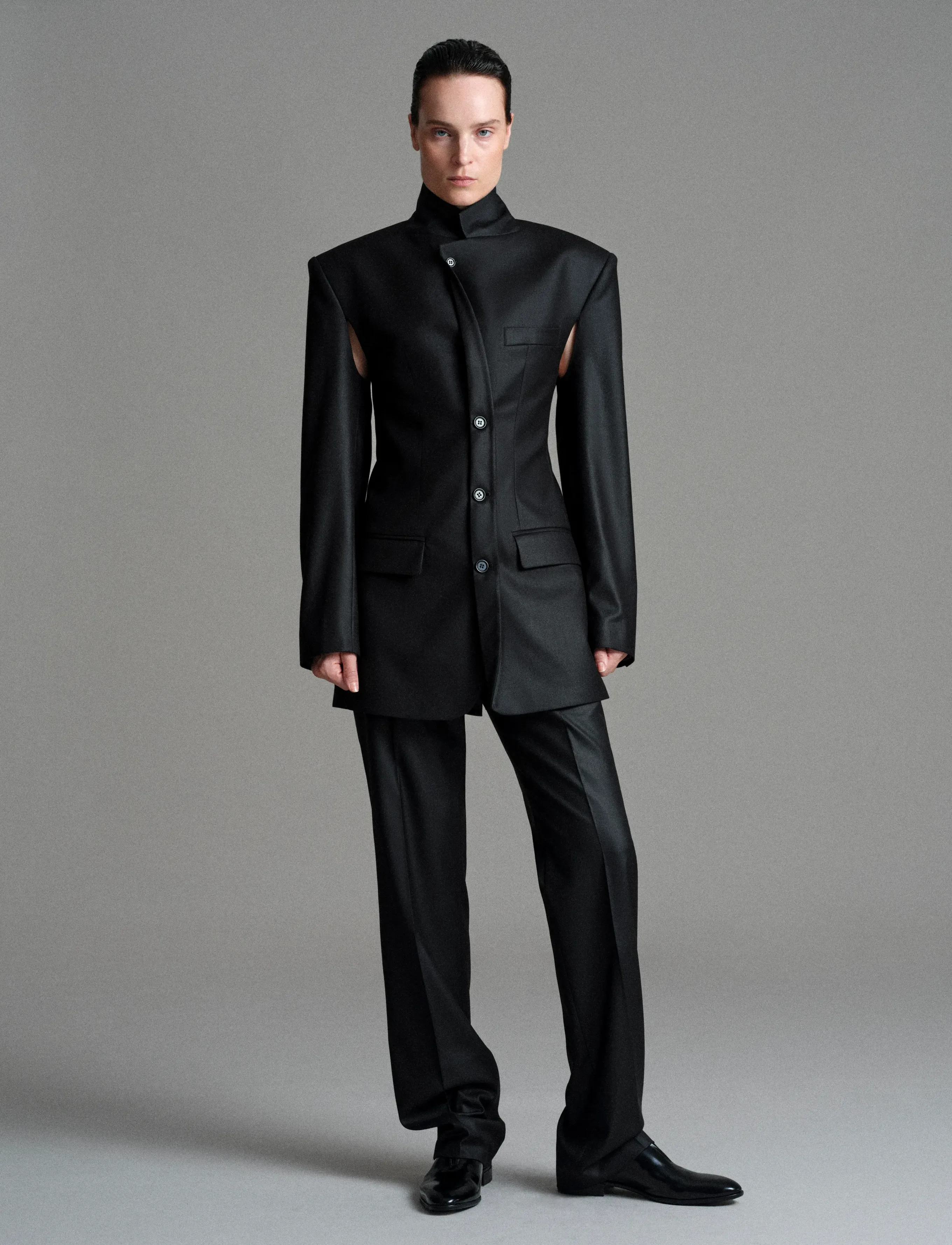 BETTTER - CLASSIC TROUSERS - pidulikud püksid - black - 5