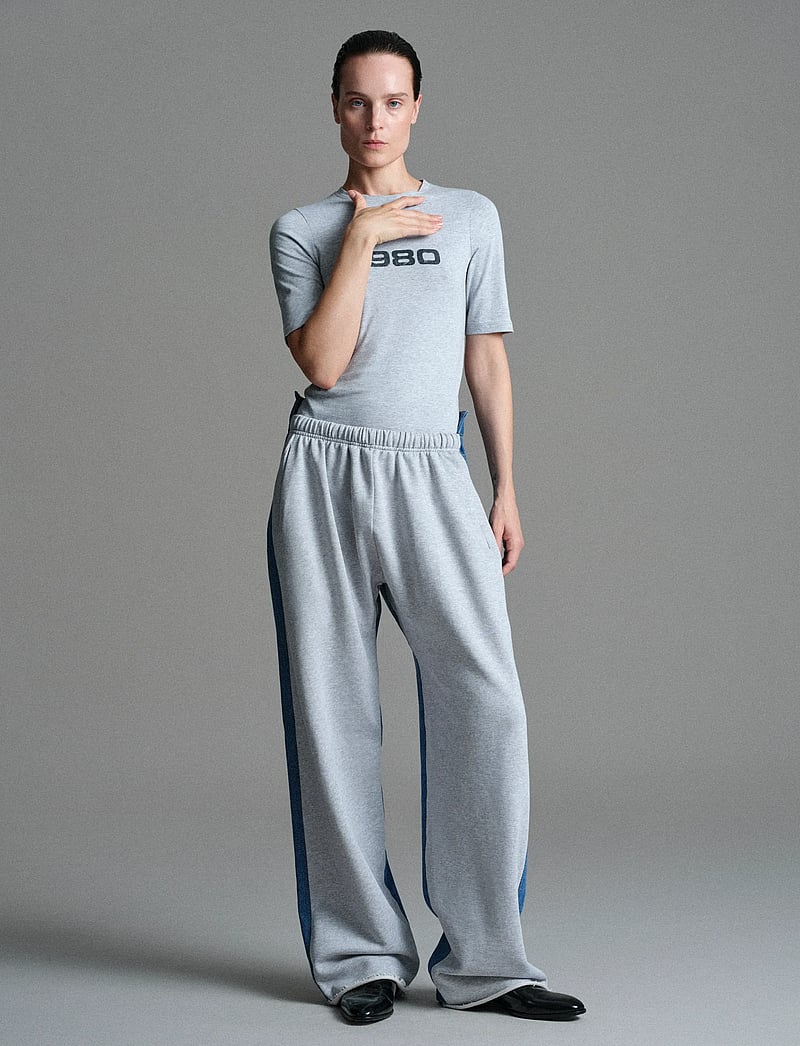 BETTTER - TRACK DENIM TROUSER - vardagsstil - grey - 0
