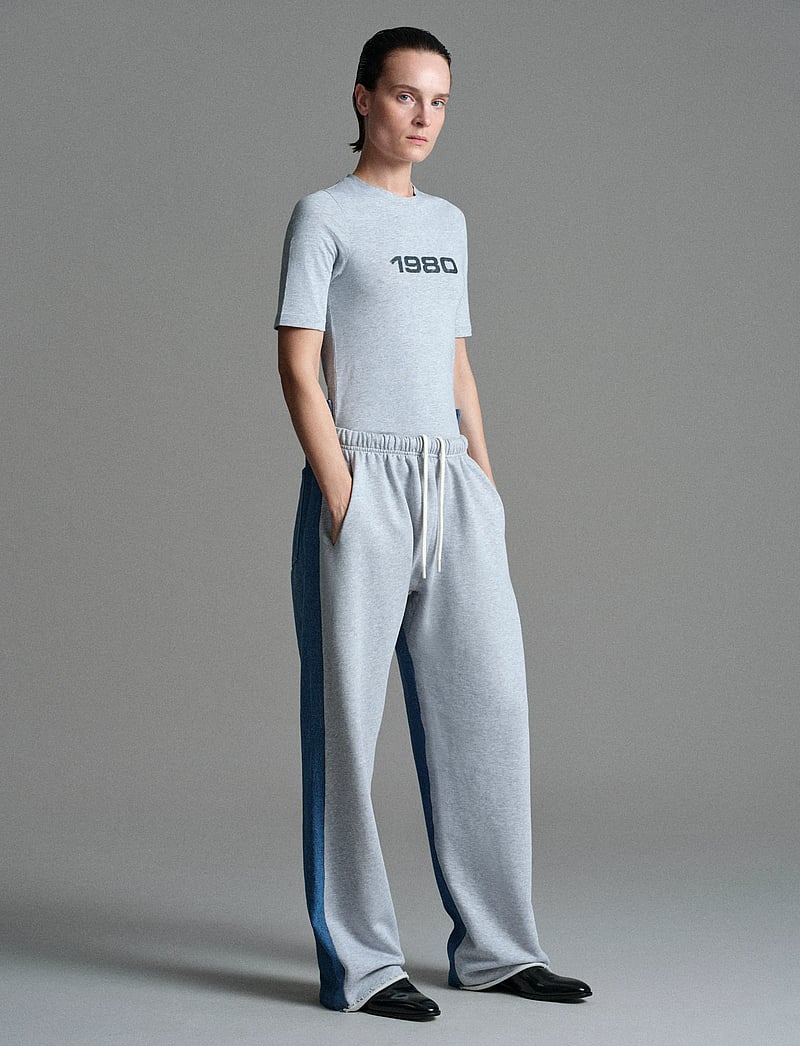 BETTTER - TRACK DENIM TROUSER - vardagsstil - grey - 4