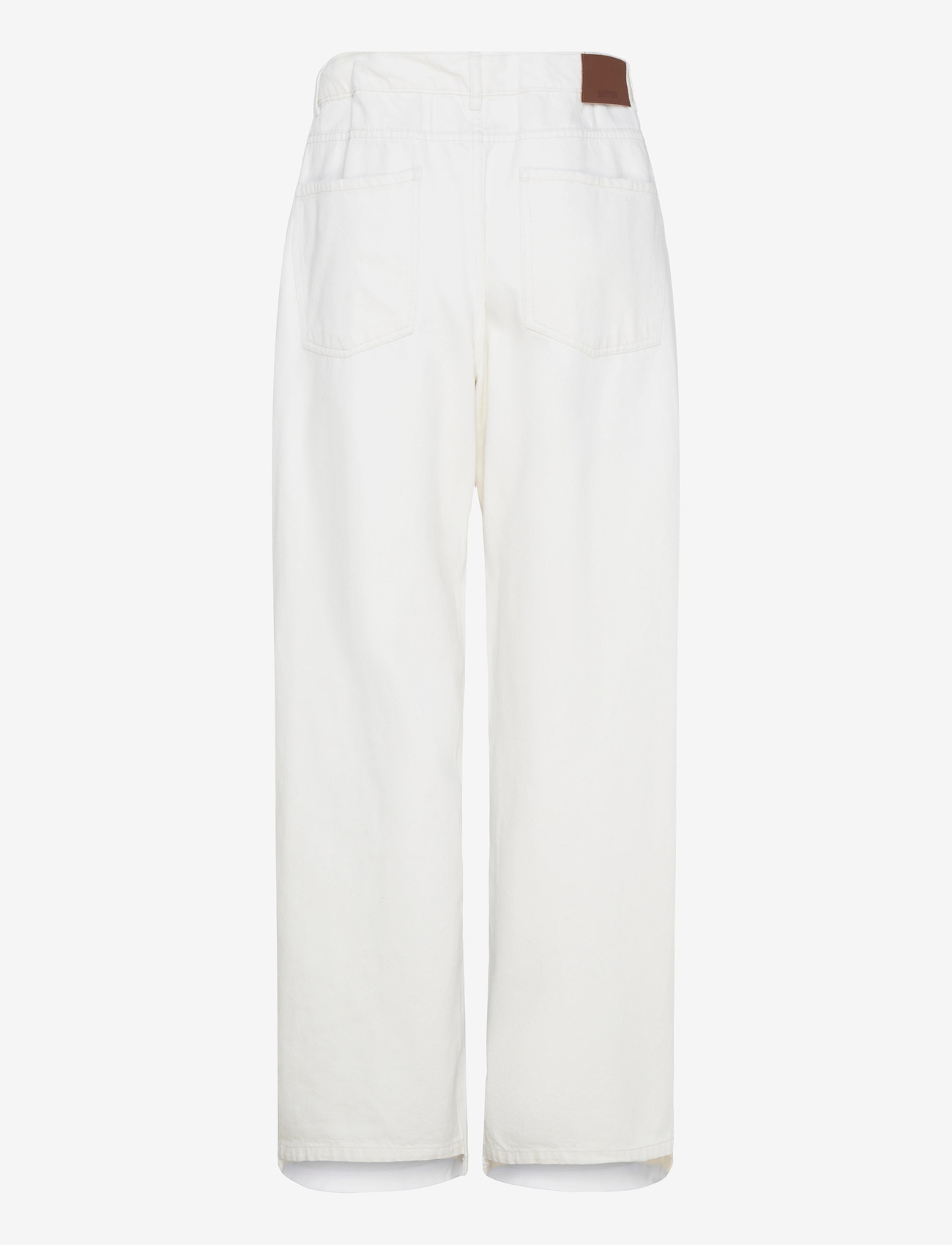 BETTTER - TRACK DENIM TROUSER - alltags-style - white - 2