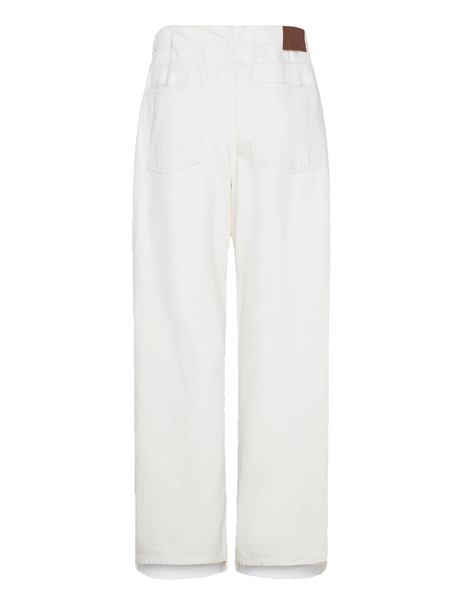 BETTTER - TRACK DENIM TROUSER - igapäevane stiil - white - 2