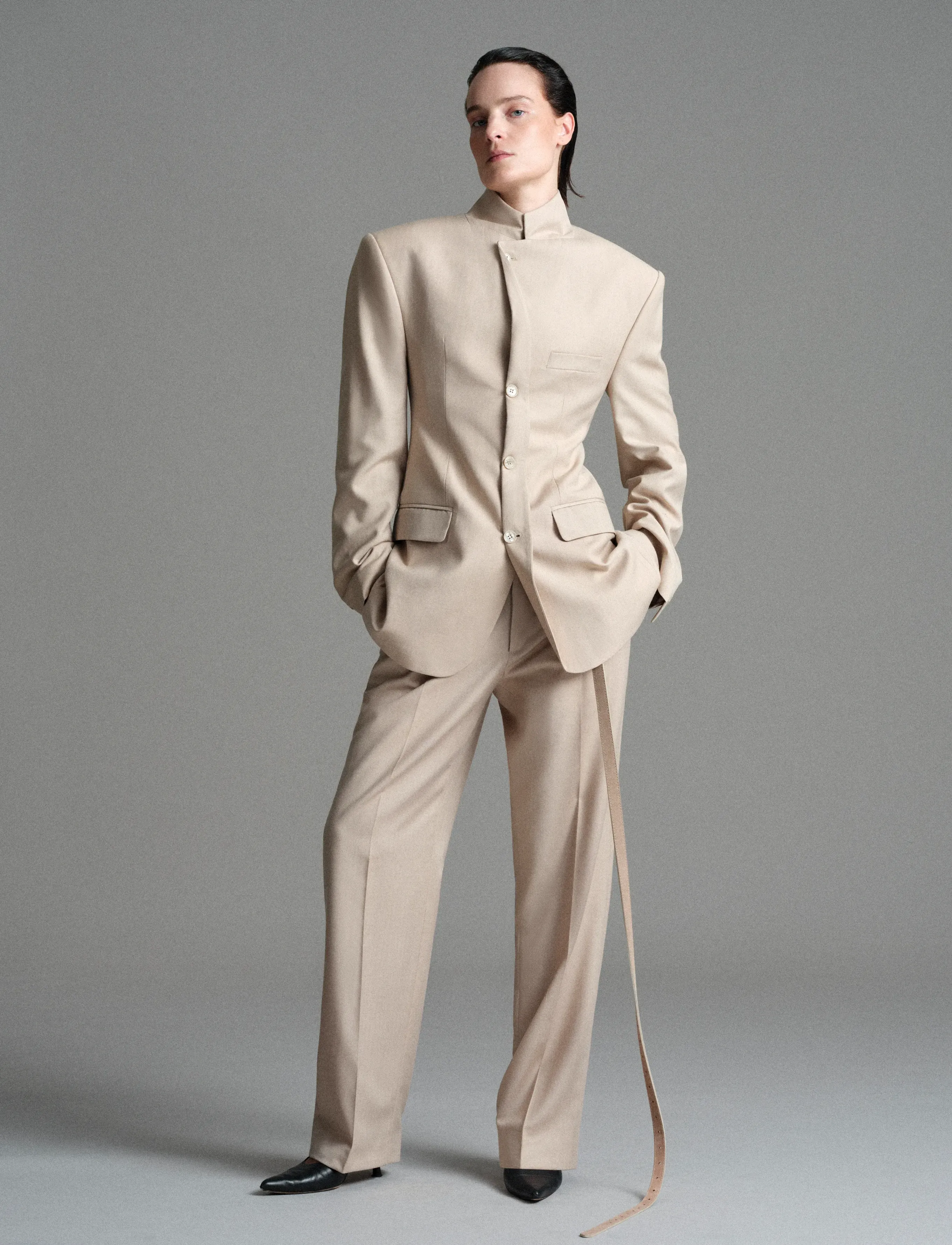 BETTTER Mother Trouser, XS, Trousers, Beige - Straight Leg, Frauen