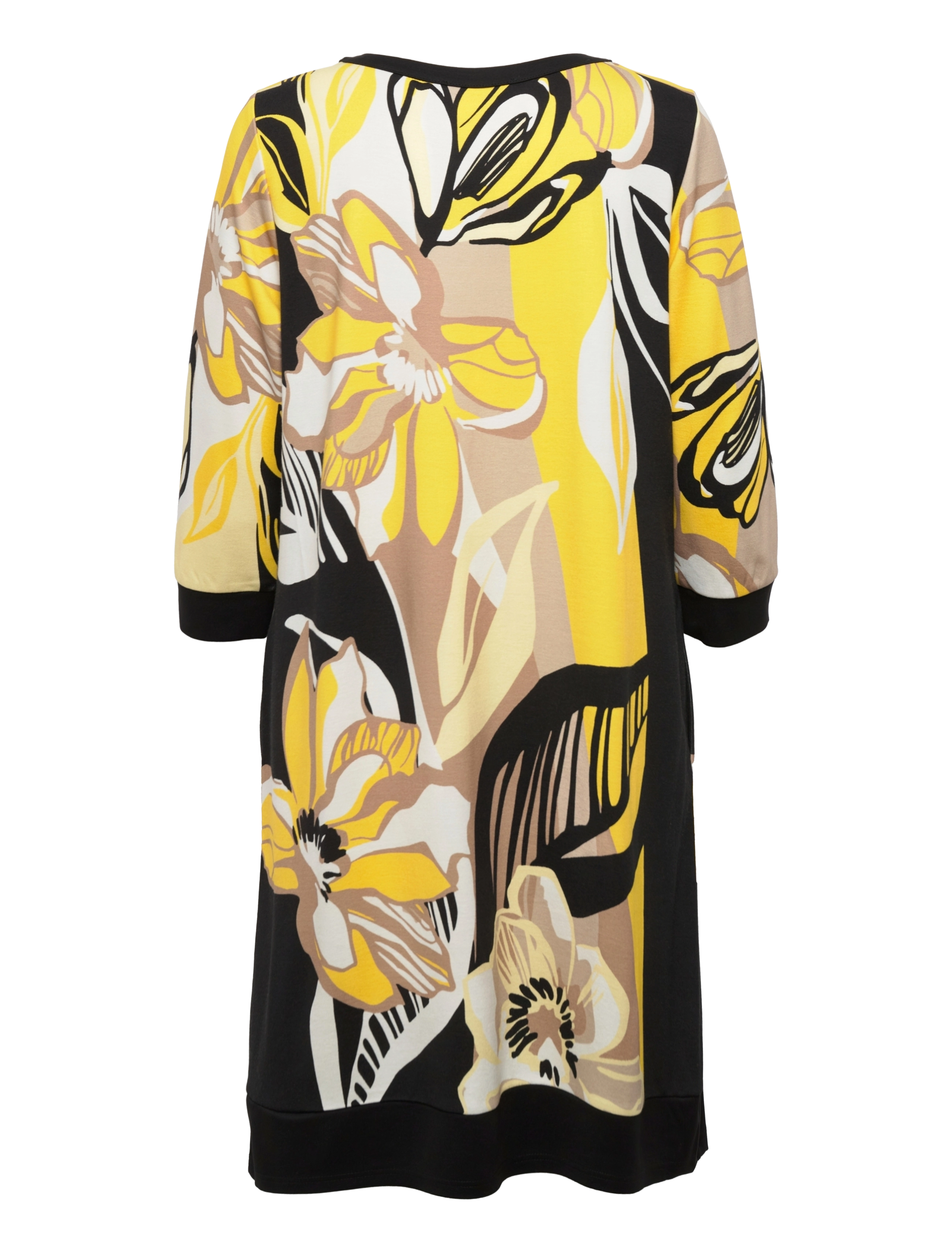 Betty Barclay - Dress Short 3/4 sleeve - camel/yellow - 1