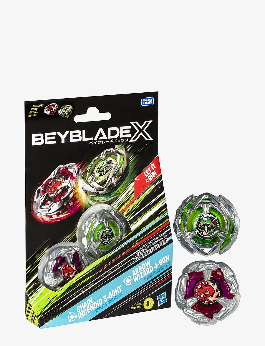 Beyblade - X Chain Incendio 5-60HT & Arrow Wizard 4-60N Battling spinning top - multicolor - 1