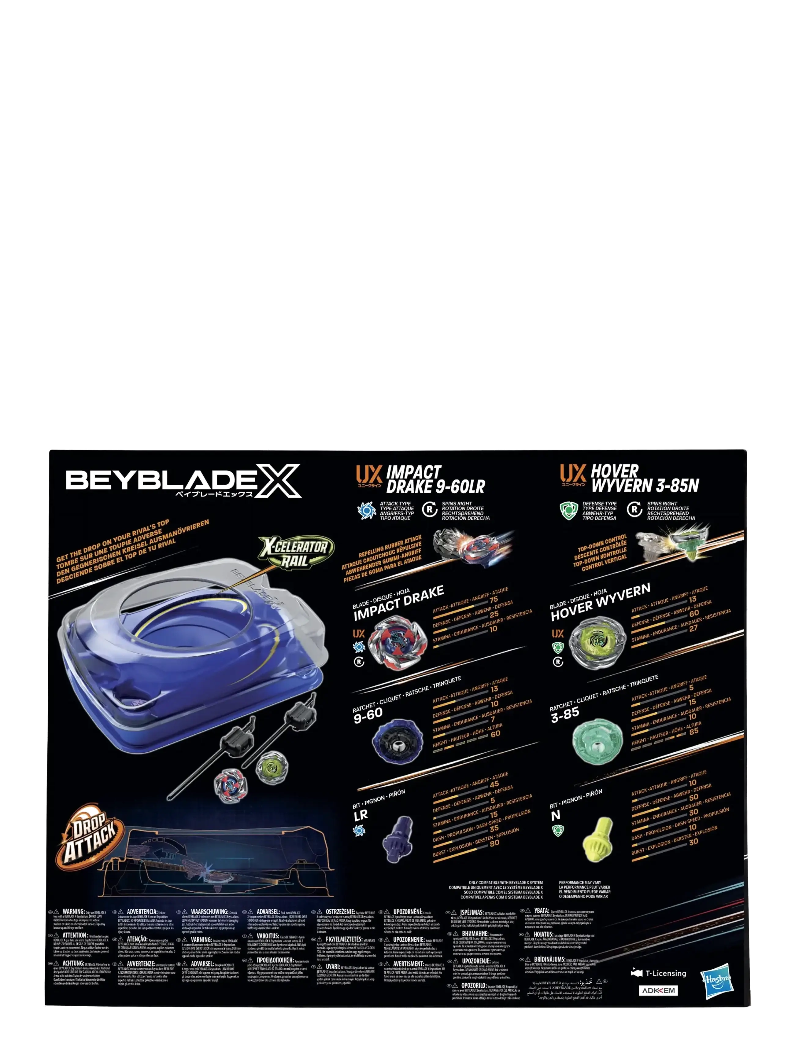 Beyblade - Beyblade X Drop Attack-stridsset - multicolor - 3