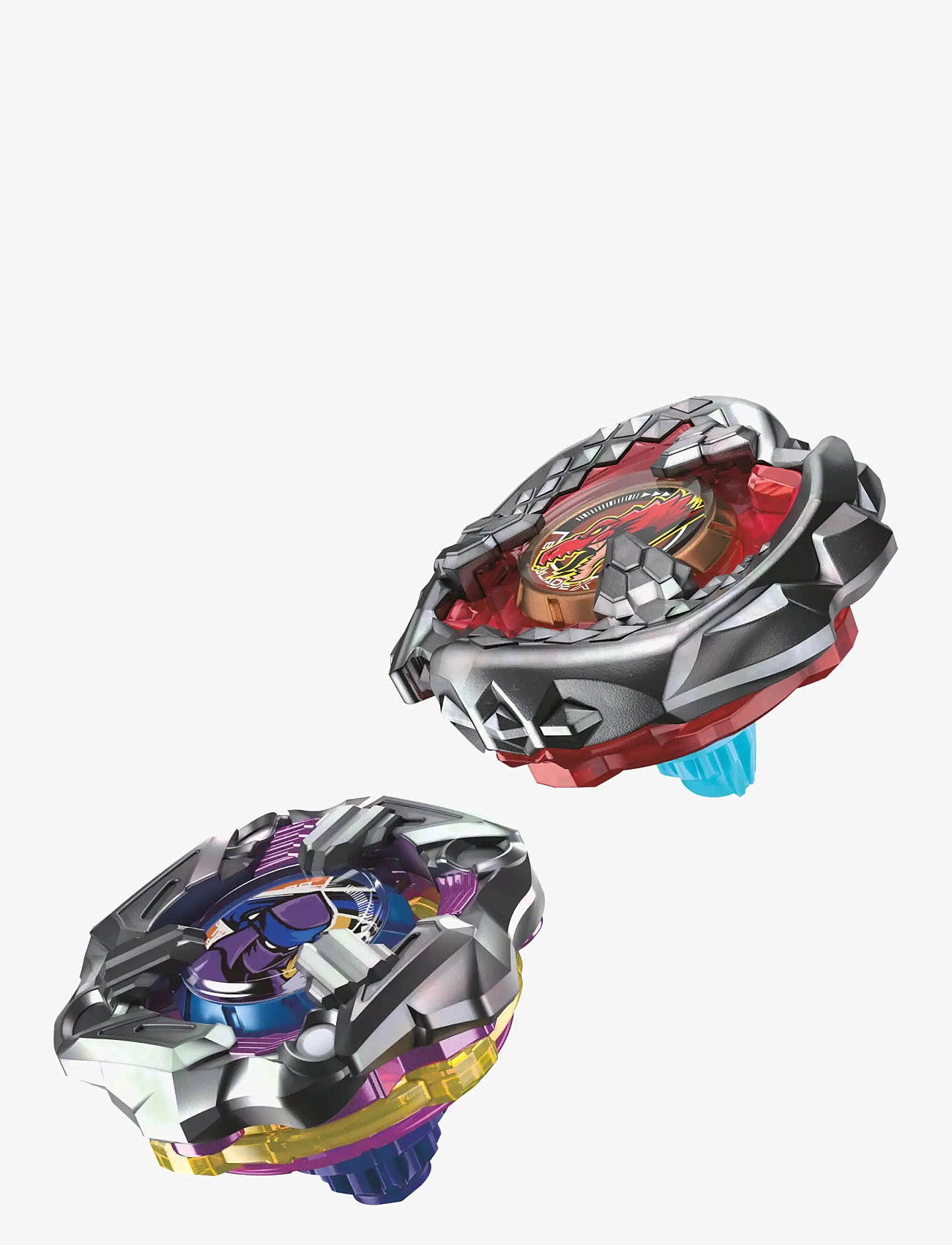 Beyblade - Beyblade X Beat Tyranno 4-70Q & Knife Shinobi 4-80HN-dubbelset - brädspel - multicolor - 1