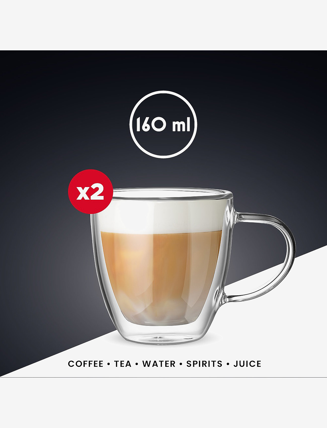 Bialetti - Cup CAPRI Bialetti® Set of 2 - køb efter pris - clear - 3