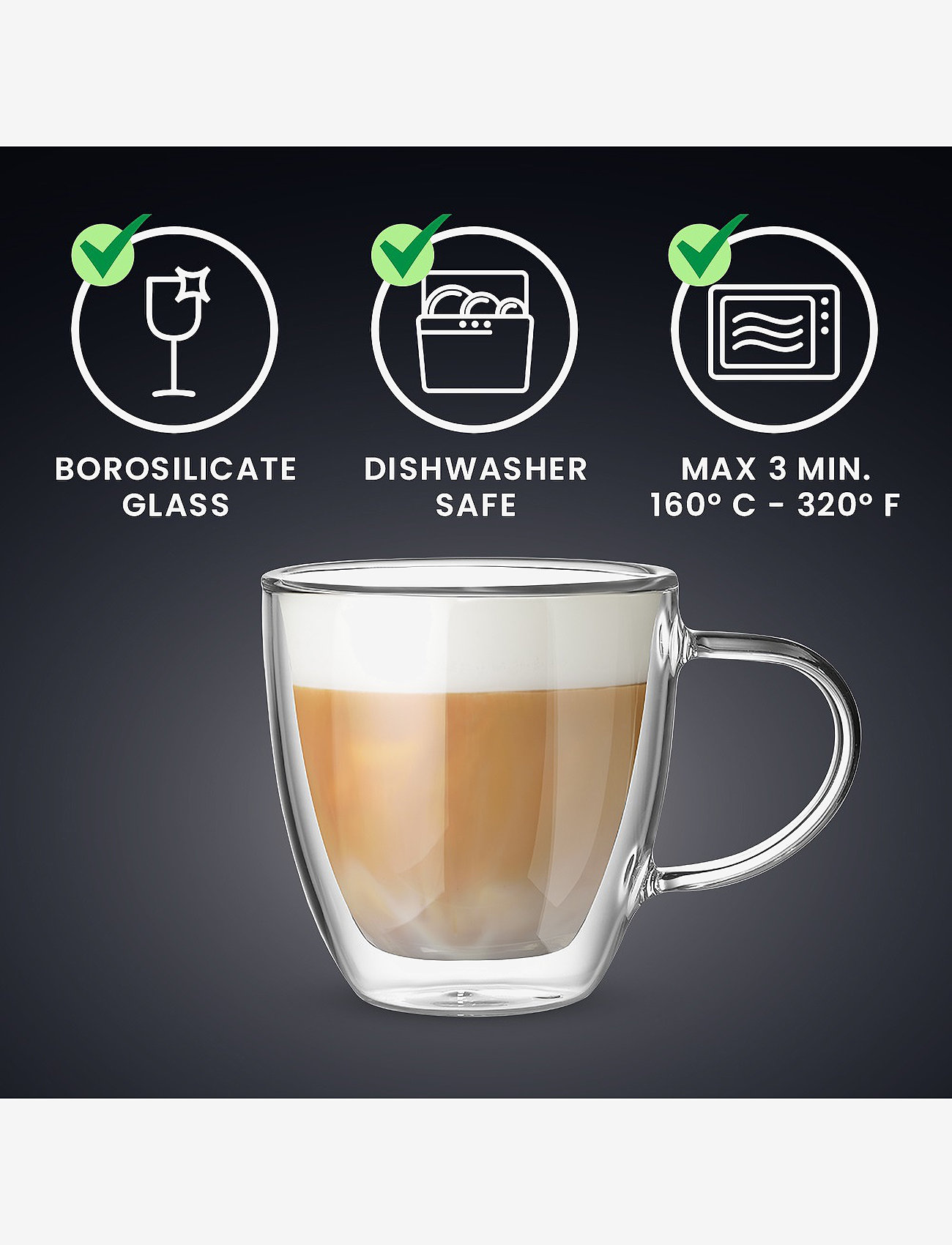 Bialetti - Cup CAPRI Bialetti® Set of 2 - køb efter pris - clear - 4