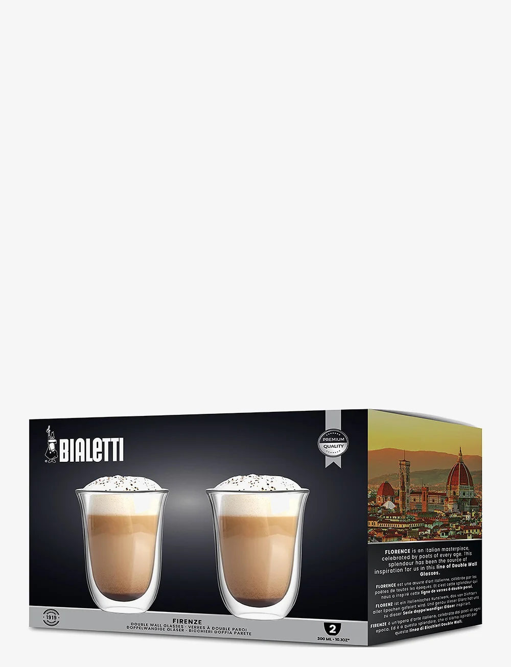 Bialetti - Mug FIRENZE Bialetti® Set of 2 - kohvitassid - clear - 1