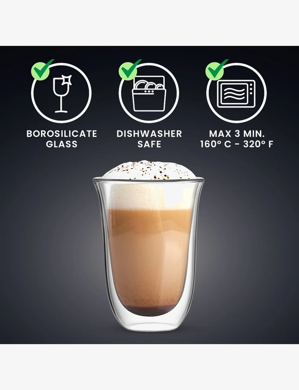 Bialetti - Mug FIRENZE Bialetti® Set of 2 - kohvitassid - clear - 5