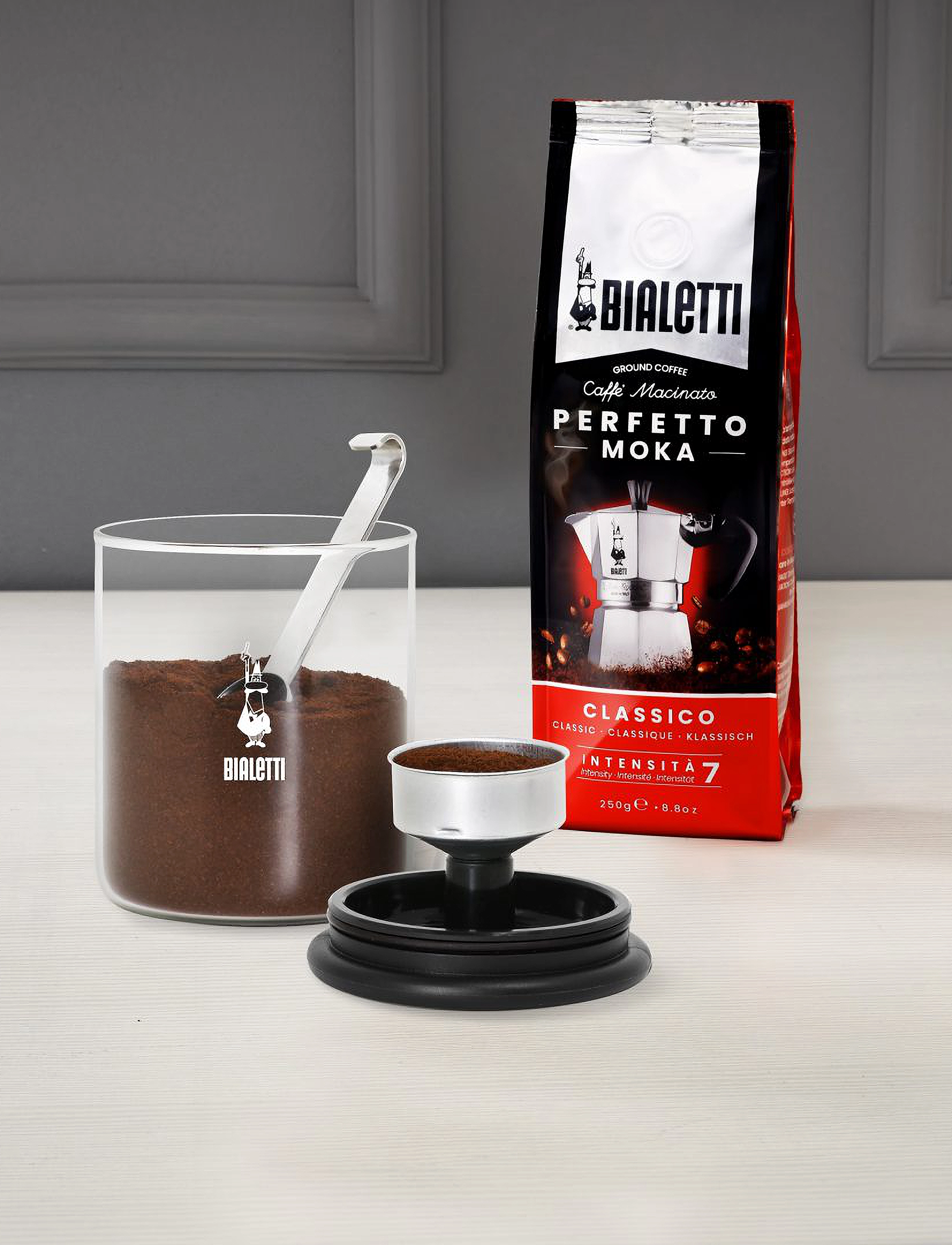 Bialetti Kaffedåse Med Moka-Låg Fra Bialetti , Ø19X28.0 cm, Kitchen Storage, Nackt - Jars, Homeware