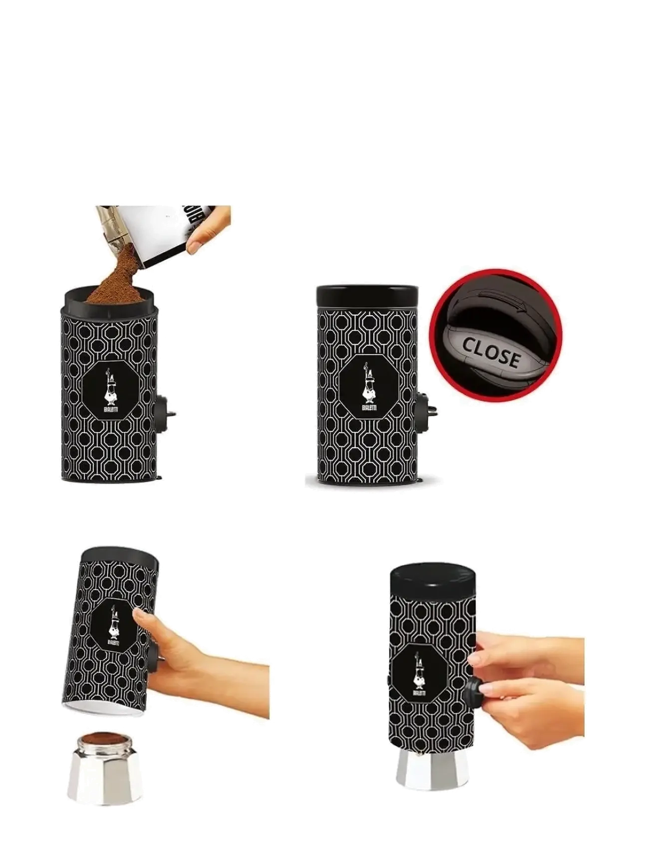Bialetti - Jar for Dosing coffee Bialetti® - lowest prices - black - white - 1