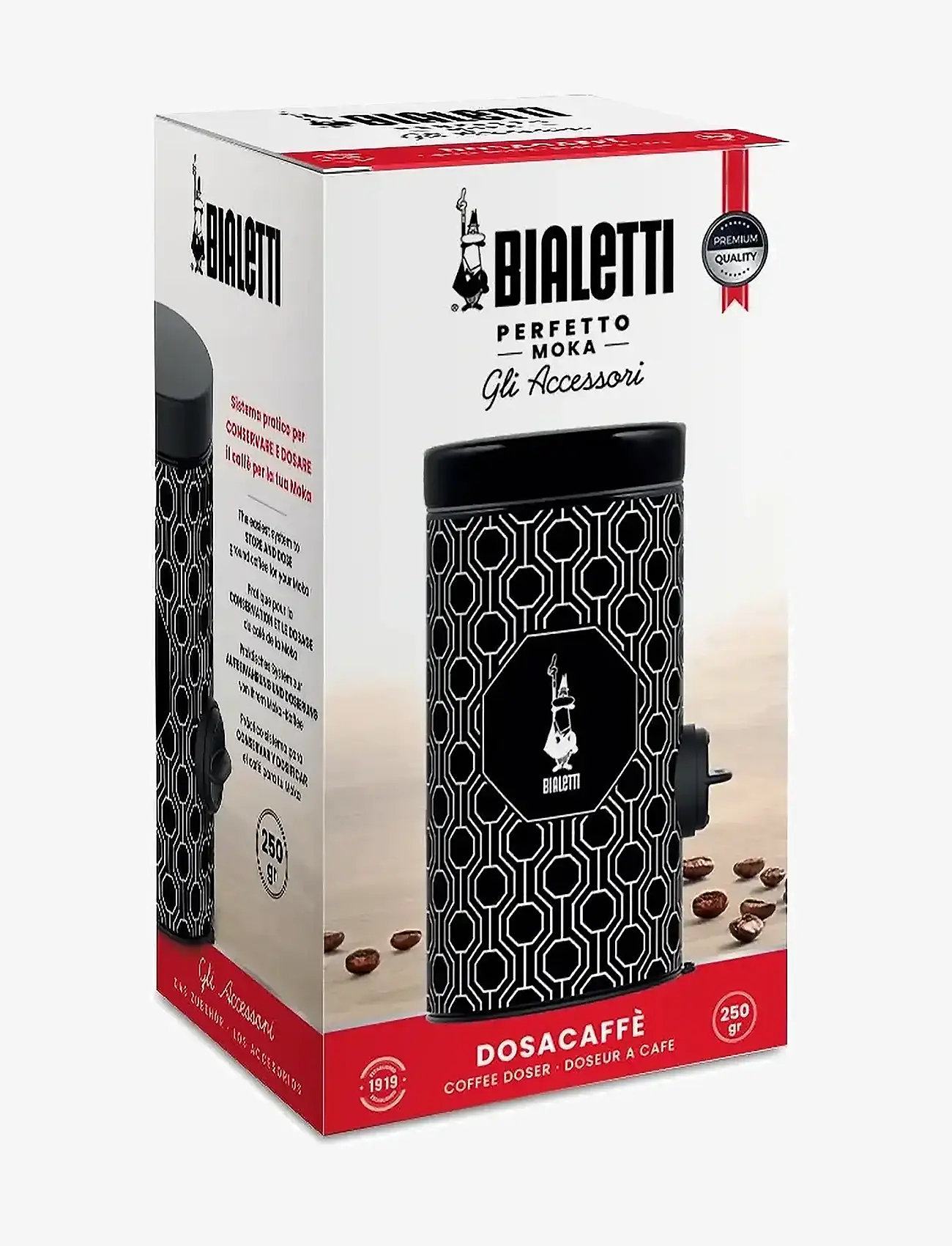 Bialetti - Jar for Dosing coffee Bialetti® - laveste priser - black - white - 2