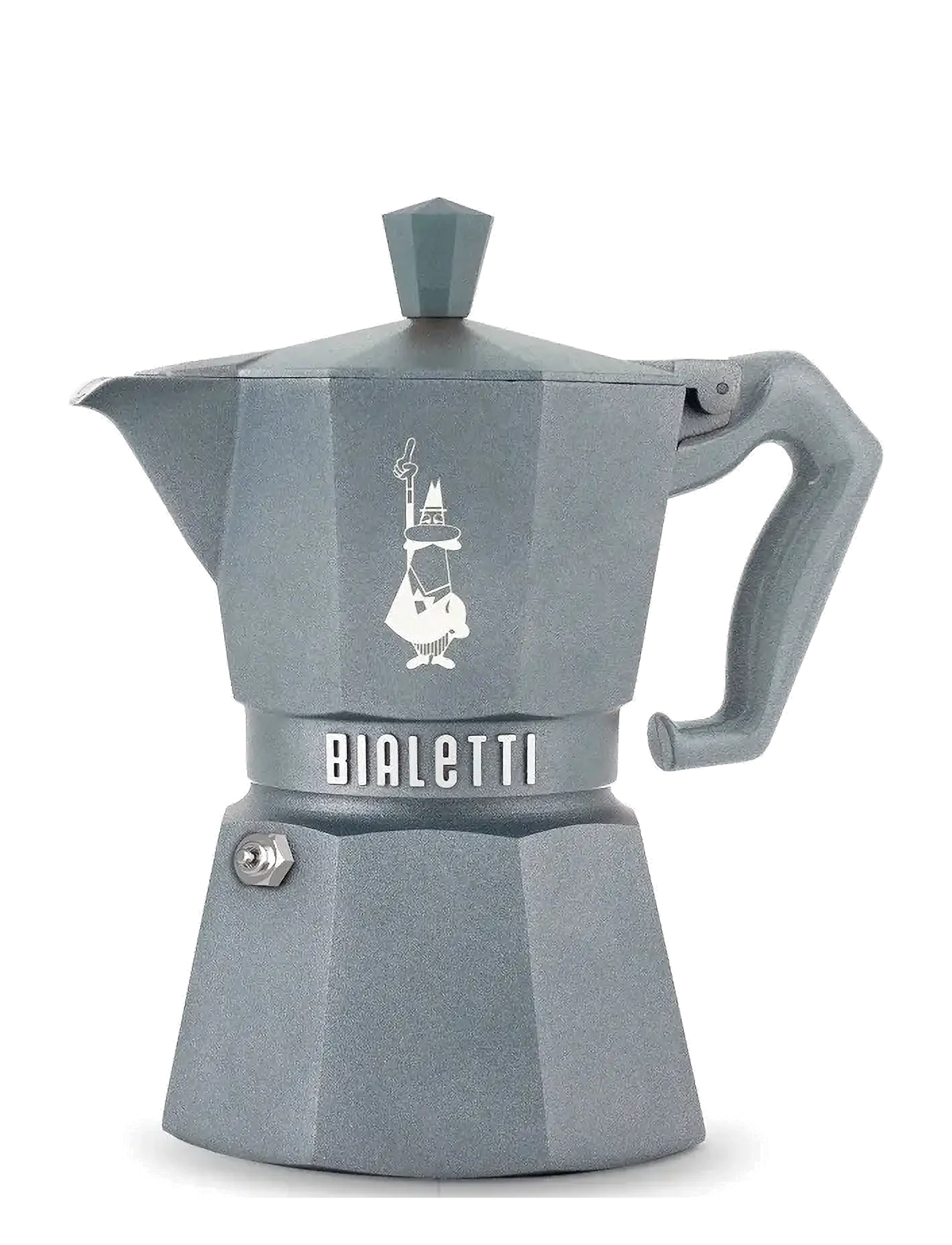 Bialetti Moka 3-Kaffekoger (Undtagen Induktionsmodeller) Fra Bialetti , Moka-gryde, Grå, Str: 130ML/3CUPS