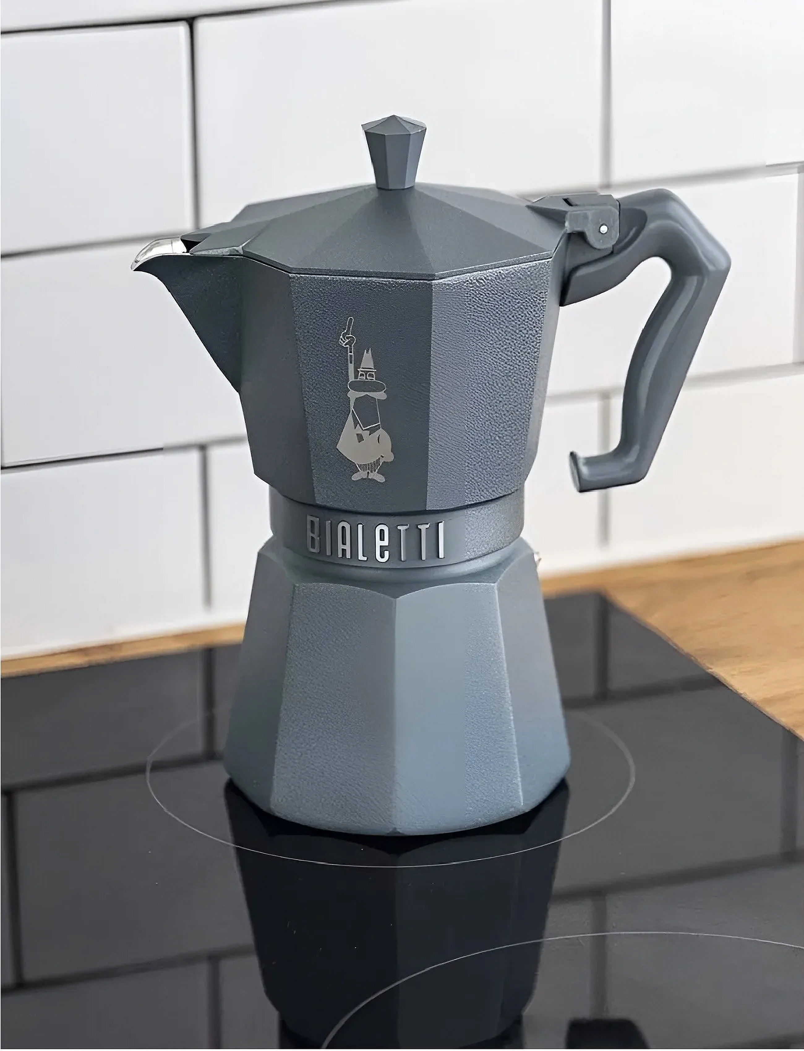 Bialetti Moka 3-Kaffekoger (Undtagen Induktionsmodeller) Fra Bialetti , 130ml/3CUPS, Coffee Makers, Grau - Pots, Homeware
