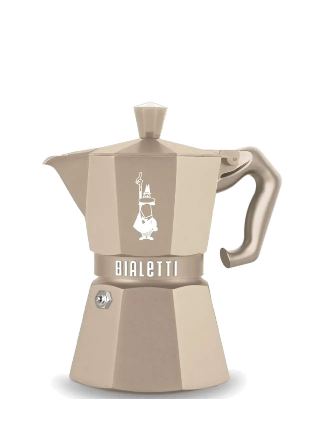 BIALETTI Moka 3-Kaffekoger (Undtagen Induktionsmodeller) Fra Bialetti Beige - 130ML/3CUPS - Unisex