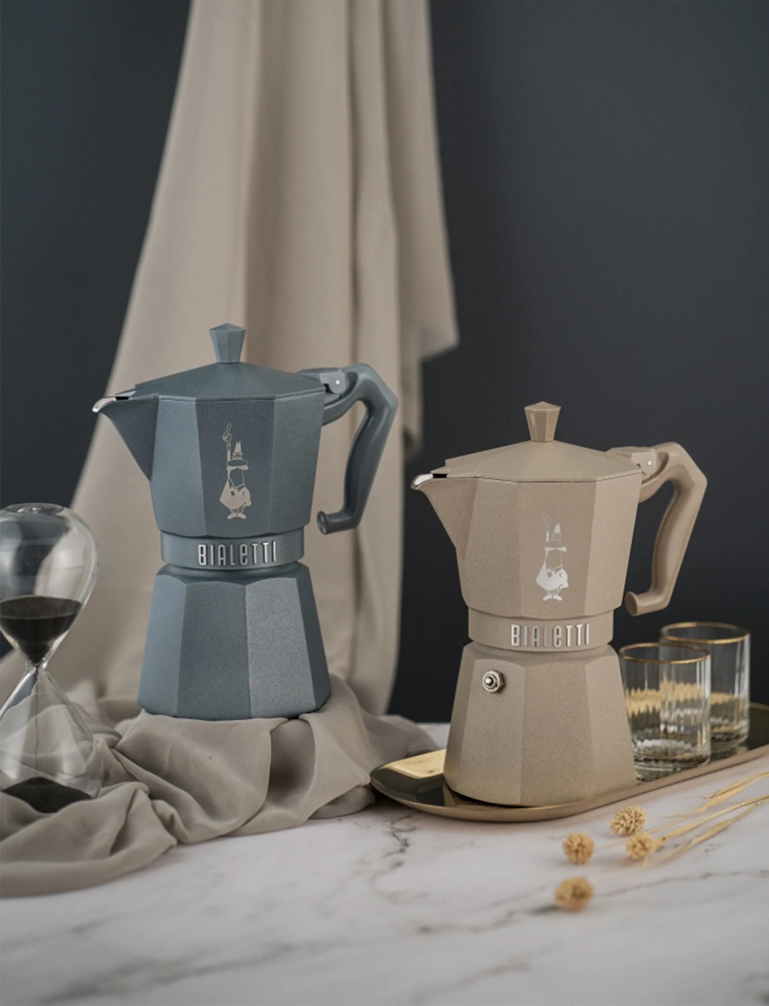 Bialetti - Kettle 6 cup MOKA EXCLUSIVE INDUCTION Desert BIALETTI® - moka-töpfe - beige - 2