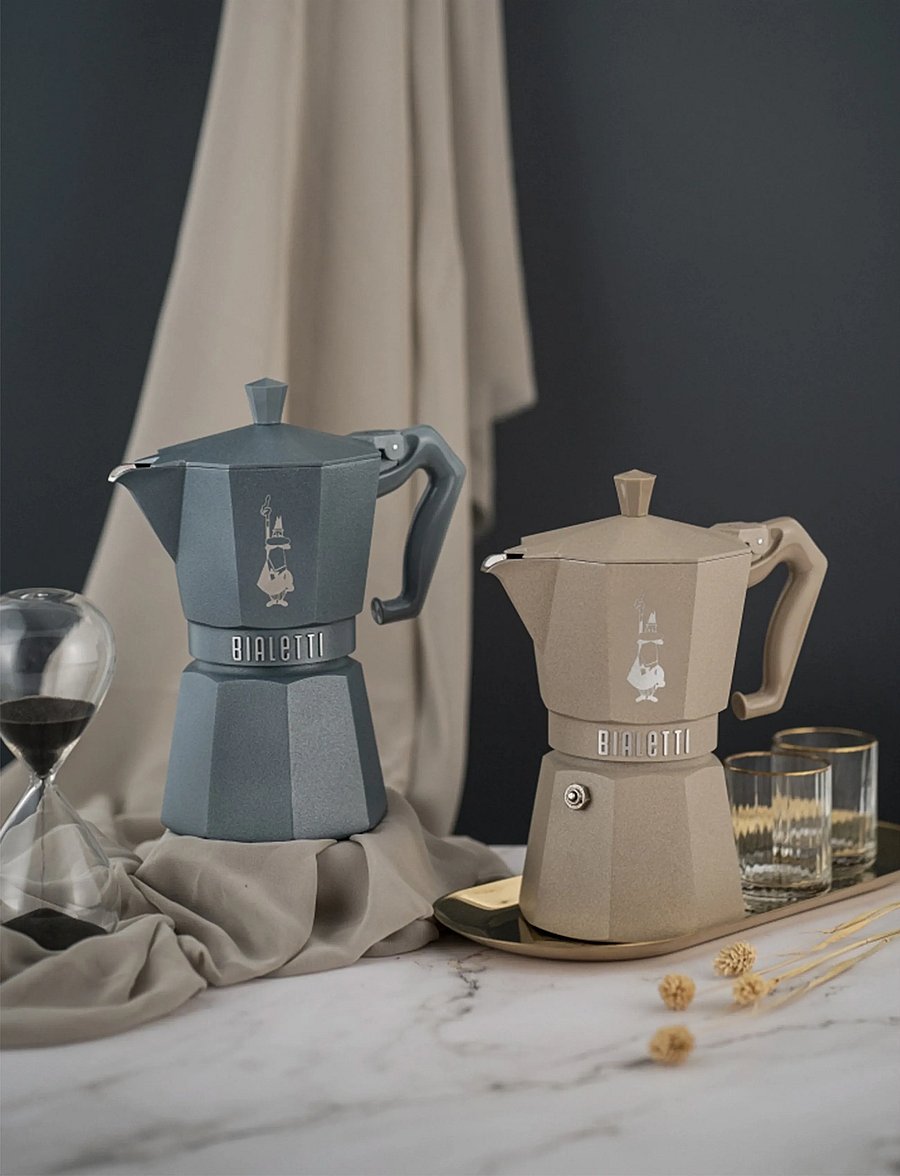 Bialetti - Kettle 6 cup MOKA EXCLUSIVE INDUCTION Desert BIALETTI® - moka-töpfe - beige - 2