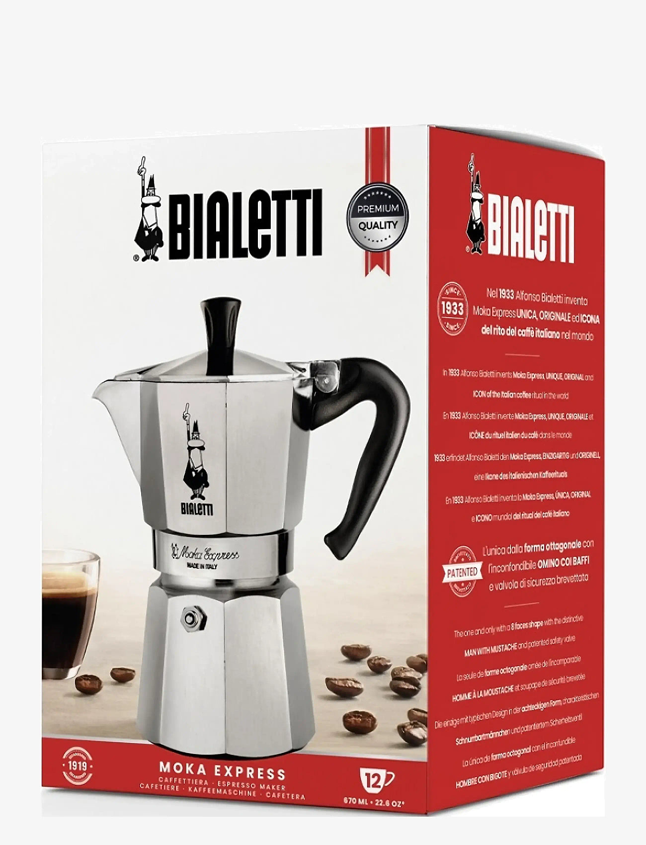 Bialetti - MOKA EXPRESS 12 TZ - køb efter pris - silver - 2