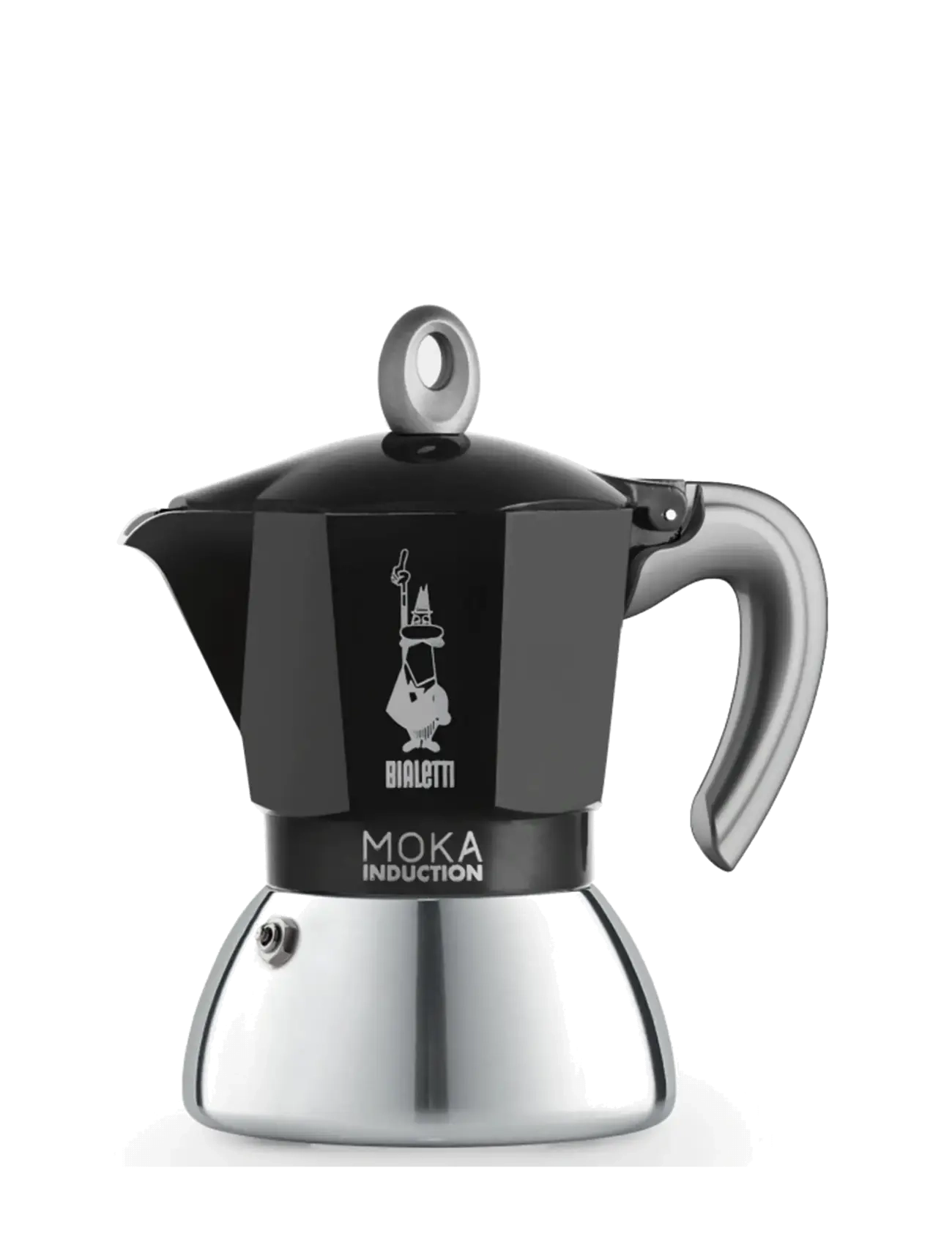 Bialetti Coffee Maker Moka Induction, 150ml, Makers, Schwarz - Pots, Homeware