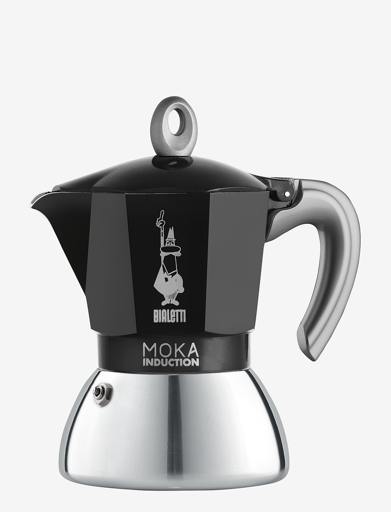 Bialetti - Coffee maker MOKA Induction - moka kanniņas - black, silver - 0