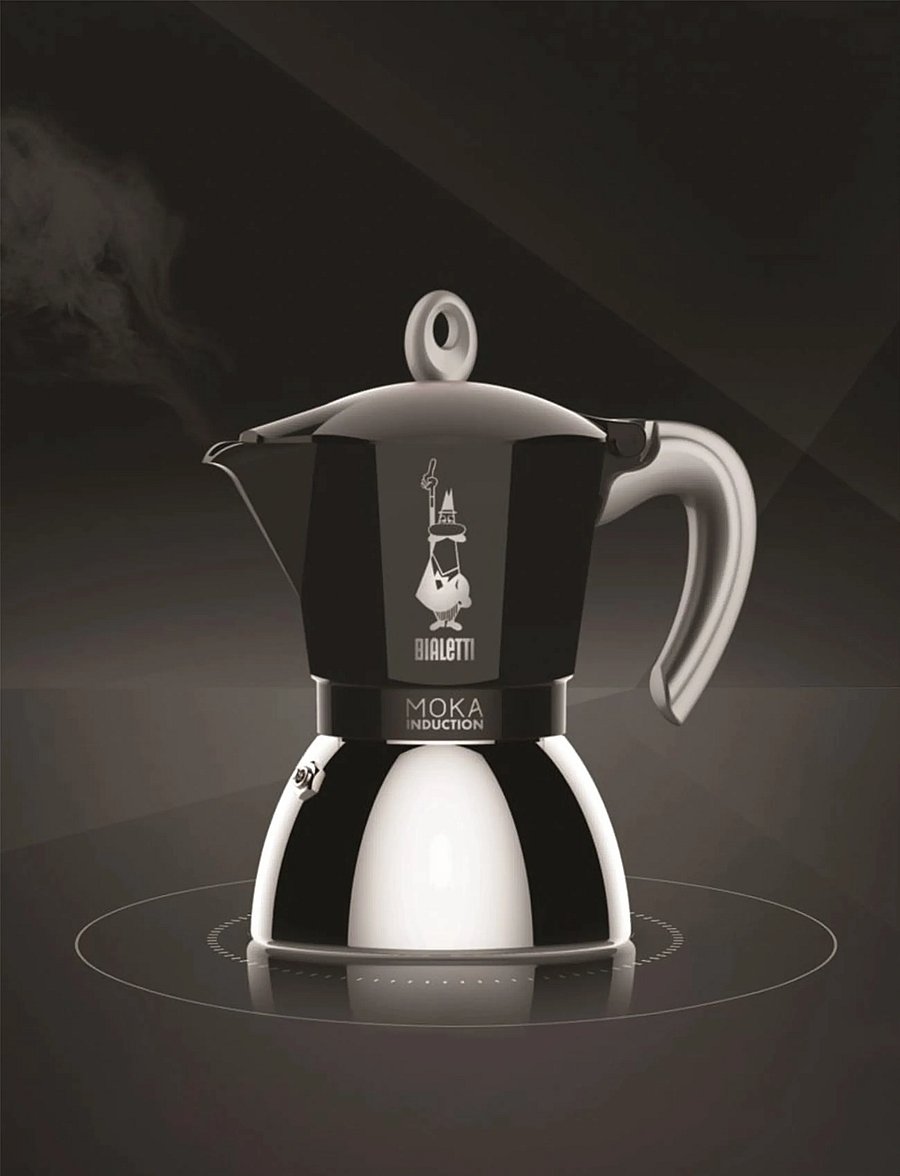Bialetti - Coffee maker MOKA Induction - mokapotid - black, silver - 1
