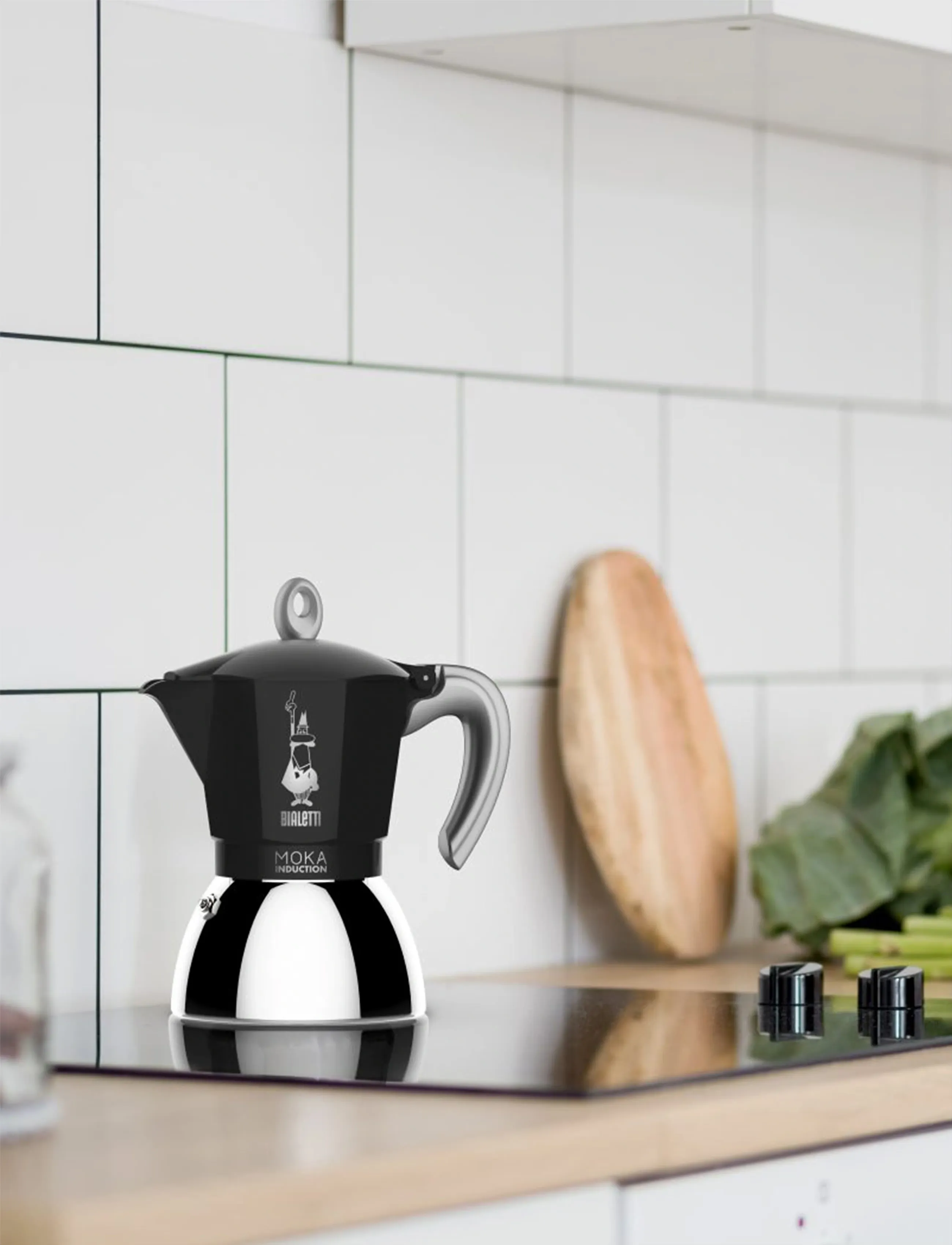 Bialetti - Coffee maker MOKA Induction - mokabryggare - black, silver - 2