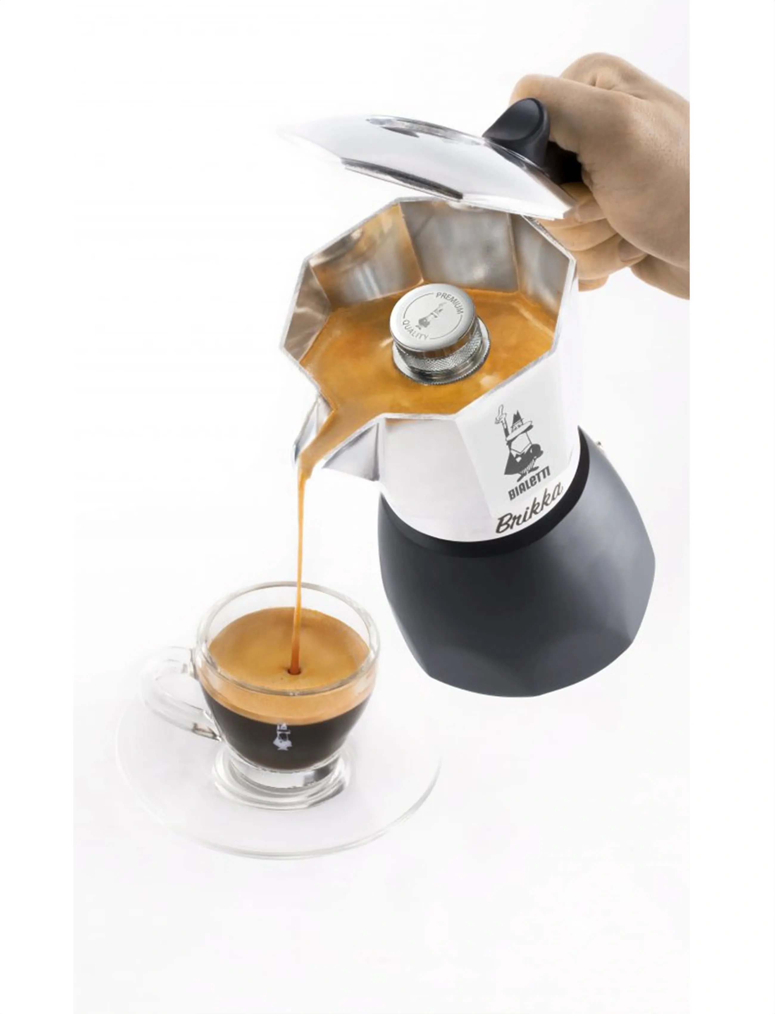 Bialetti - Coffee maker MOKA Induction - mokabryggare - black, silver - 4
