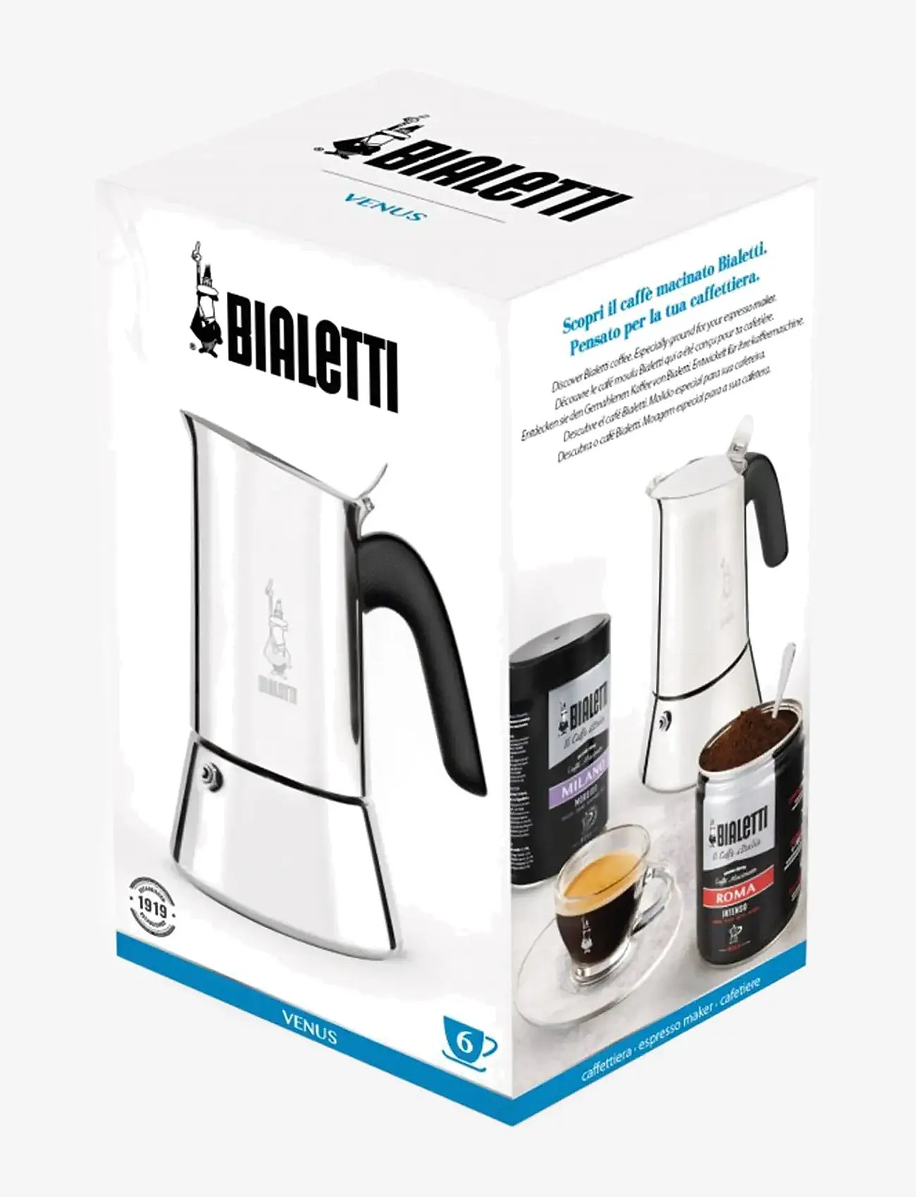 Bialetti - Venus NEW induction in box - shop etter pris - silver - 3