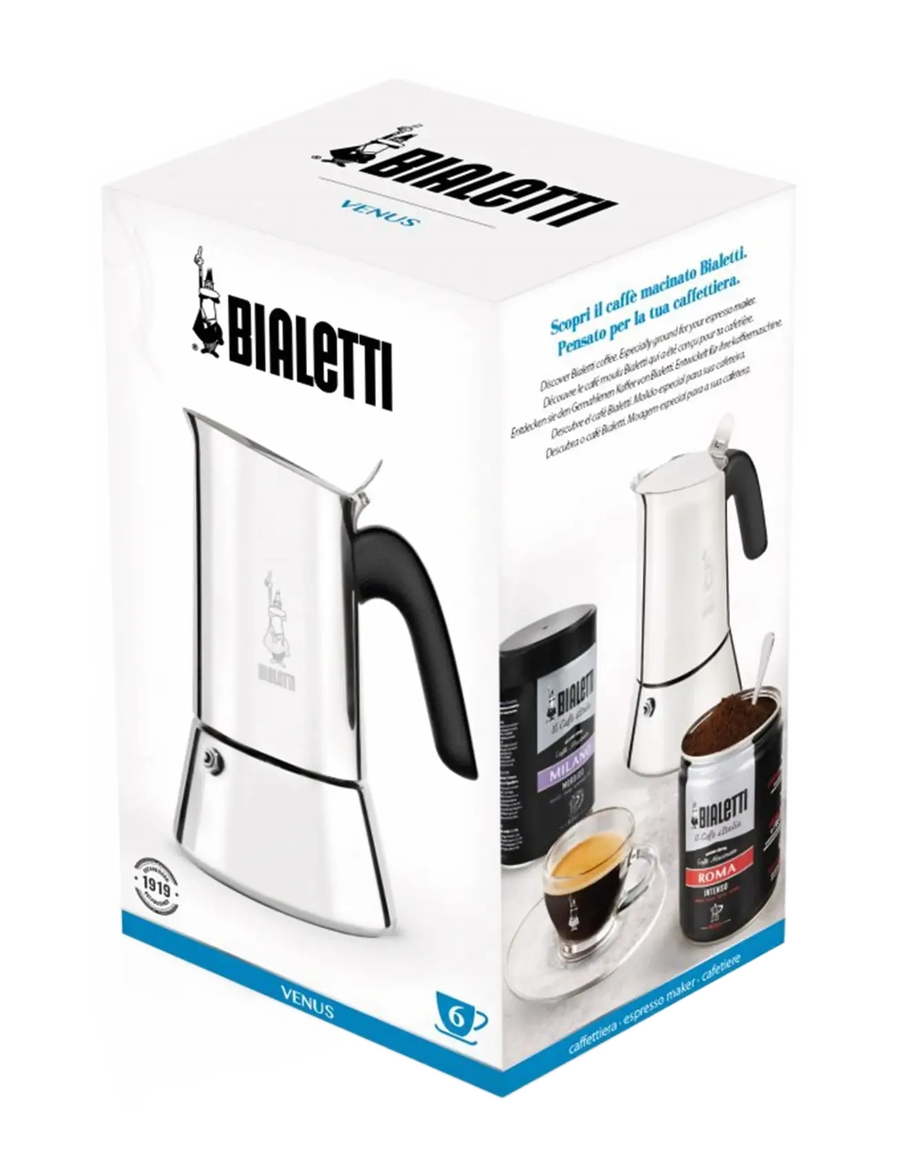 Bialetti - Venus NEW induction in box - shop by price - silver - 3