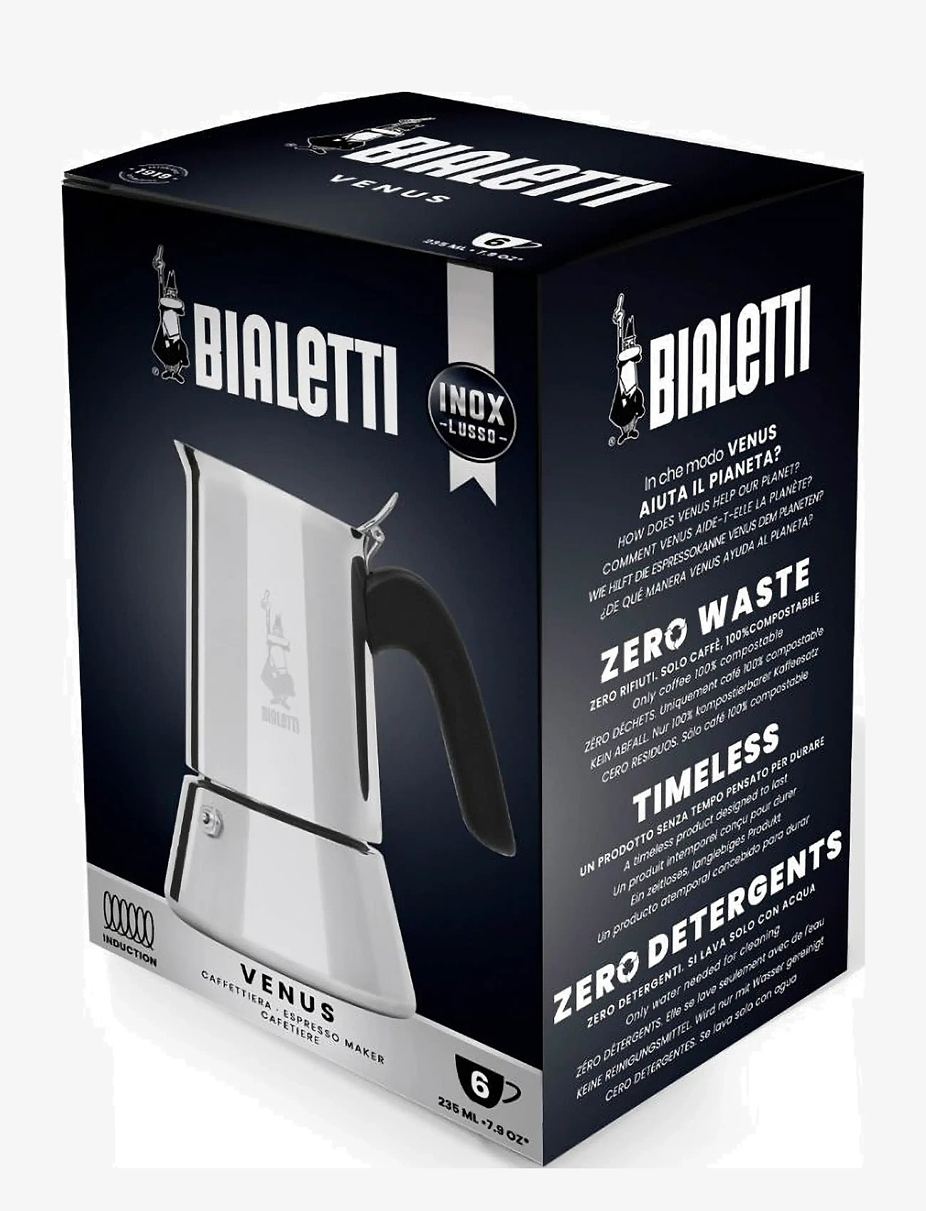 Bialetti - Venus NEW induction in box - mokkakander - silver - 1
