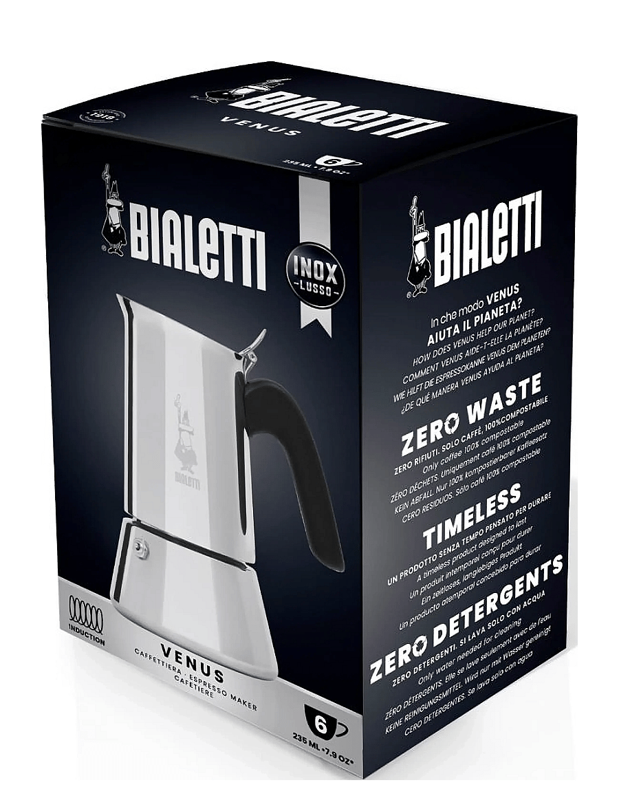 Bialetti - Venus NEW induction in box - mokapotid - silver - 1