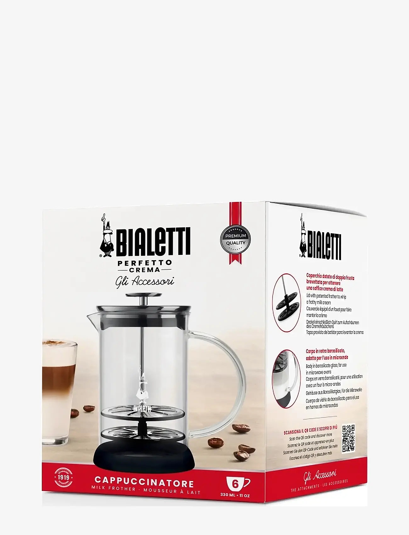 Bialetti - MILK FROTHER MIRCO-WAVE - kingitused alla 50€ - clear, black - 1