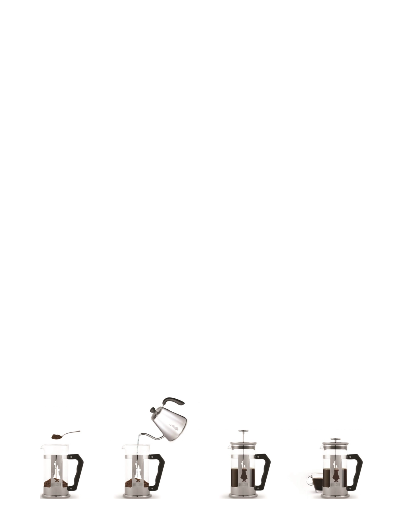 Bialetti - French-Press Preziosa 350ml - shop by price - clear, black - 1