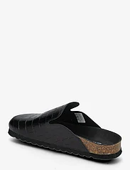 Bianco - BIAGEM Classic Slide Croco - buty z odkrytą piętą na płaskim obcasie - black - 2