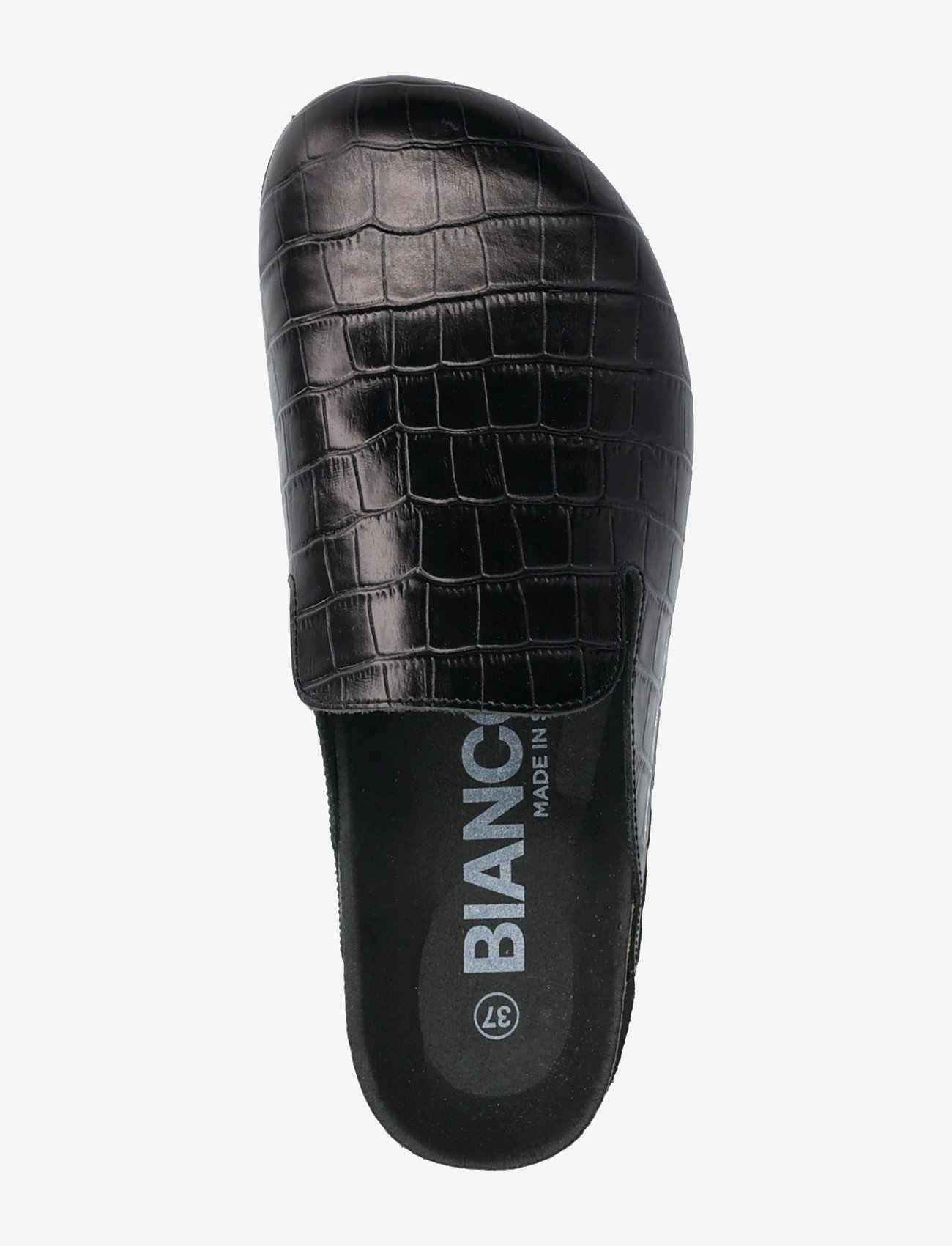 Bianco - BIAGEM Classic Slide Croco - black - 3