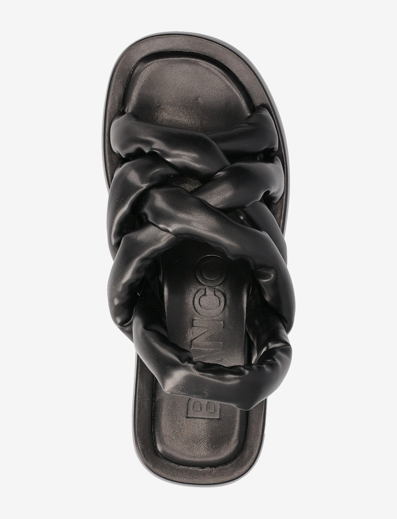 Bianco - BIADORA Puffy Cross Sandal - flache sandalen - black - 3