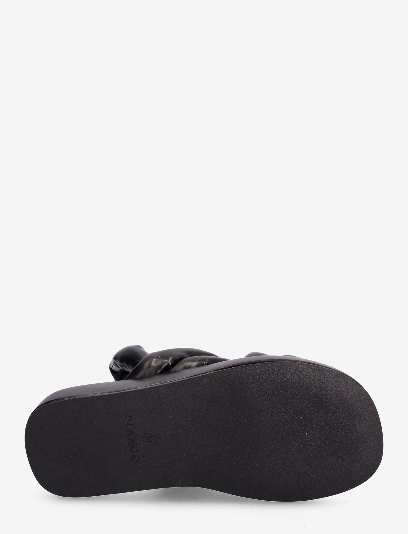 Bianco - BIADORA Puffy Cross Sandal - flache sandalen - black - 4