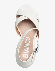 Bianco - BIACARLY Plateau Sandal PU - sandales à talons - off white - 3