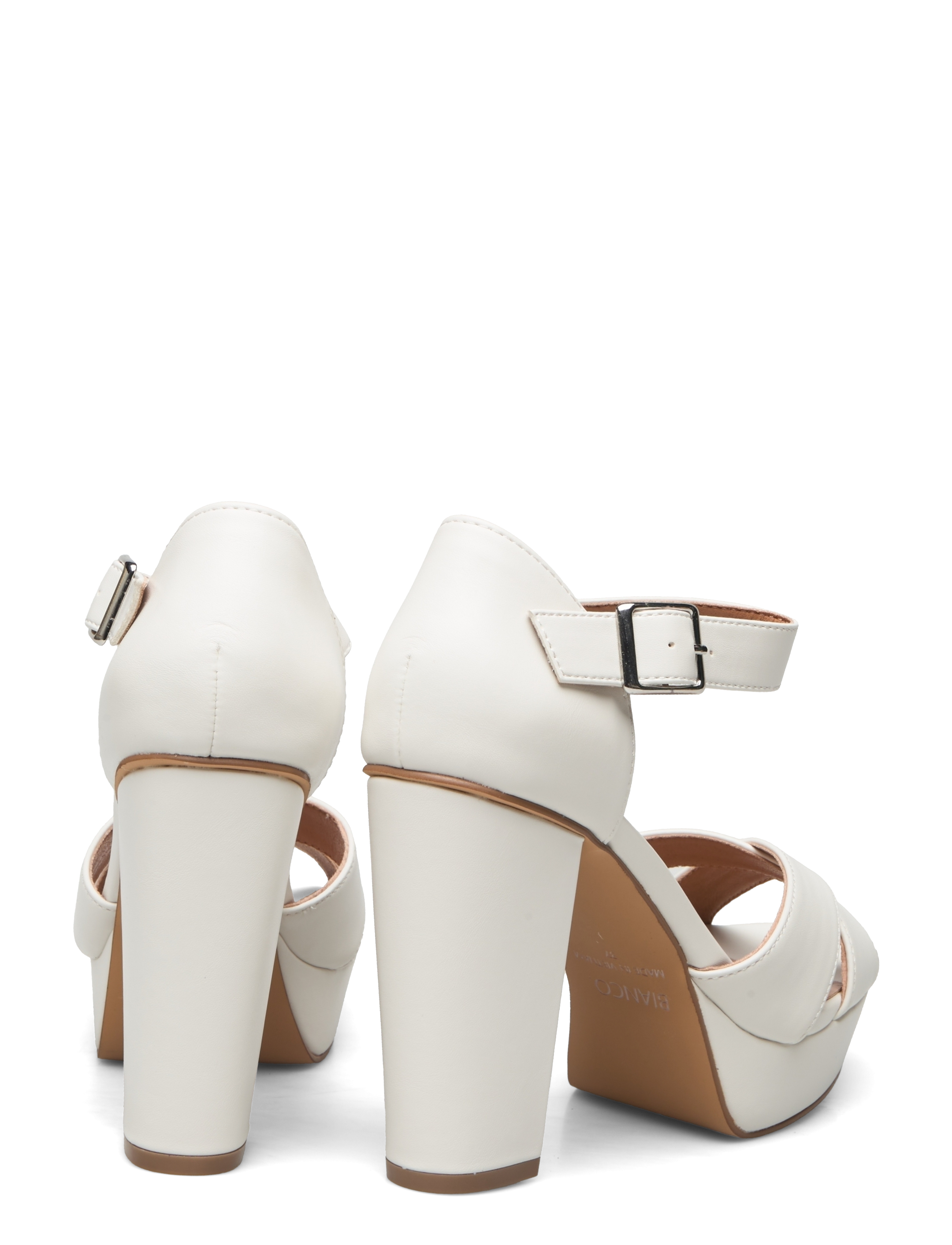Bianco - BIACARLY Plateau Sandal PU - off white - 4
