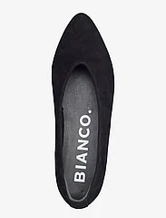 Bianco - BIAMARINA Pointy Ballerina Suede - party wear at outlet prices - black - 3