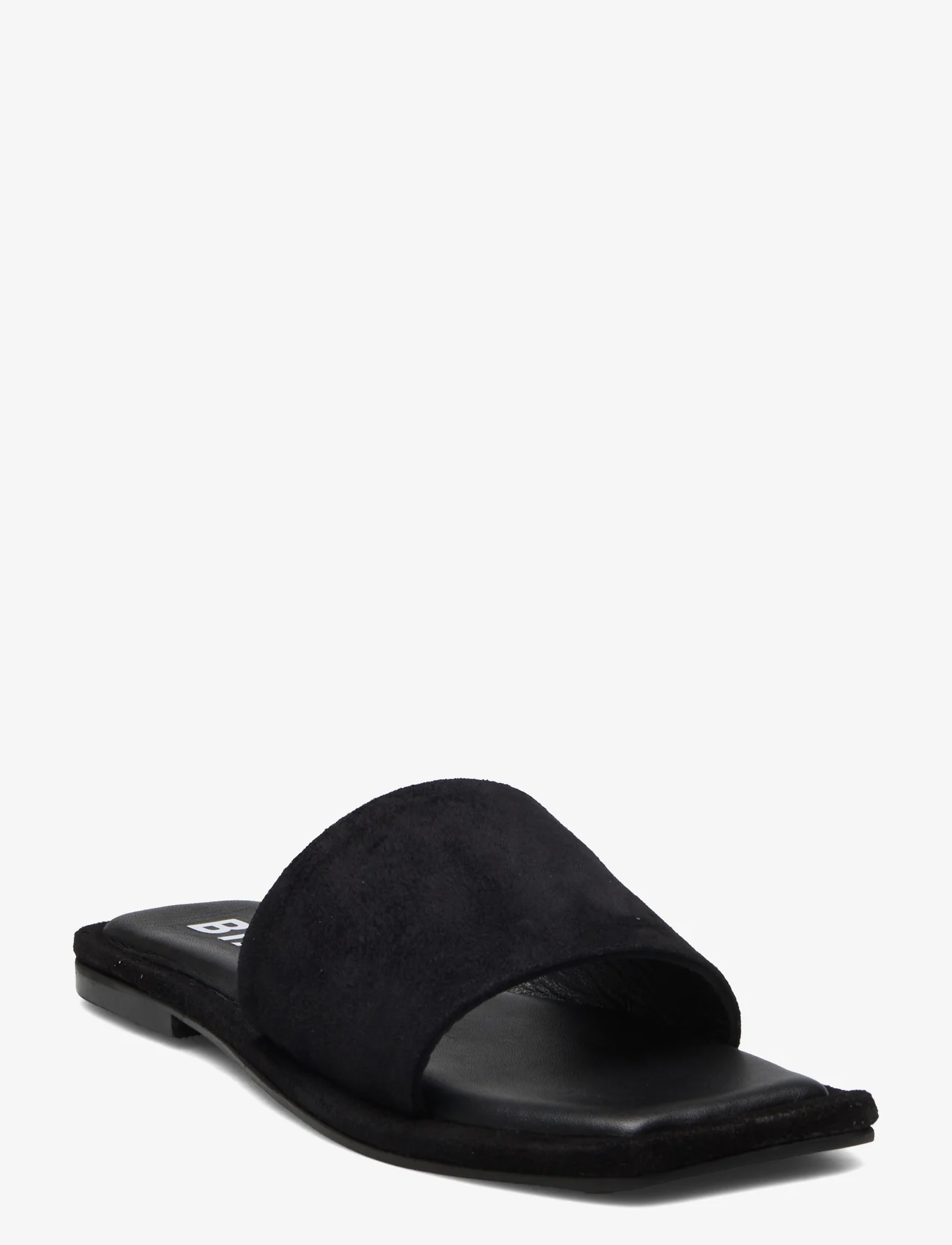 Bianco - BIALILLIE Slide Suede - buty z odkrytą piętą na płaskim obcasie - black - 0