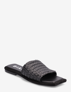 BIALILLIE Braided Slide Smooth Leather, Bianco