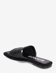 Bianco - BIALILLIE Braided Slide Smooth Leather - flade sandaler - black - 2