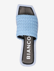 Bianco - BIALILLIE Braided Slide Smooth Leather - platta sandaler - light blue - 3
